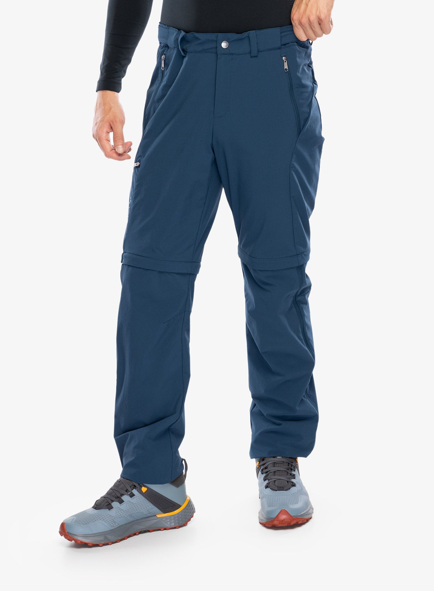 Kalhoty s odepínacími nohavicemi Vaude Farley Stretch T-Zip Pants III - dark sea