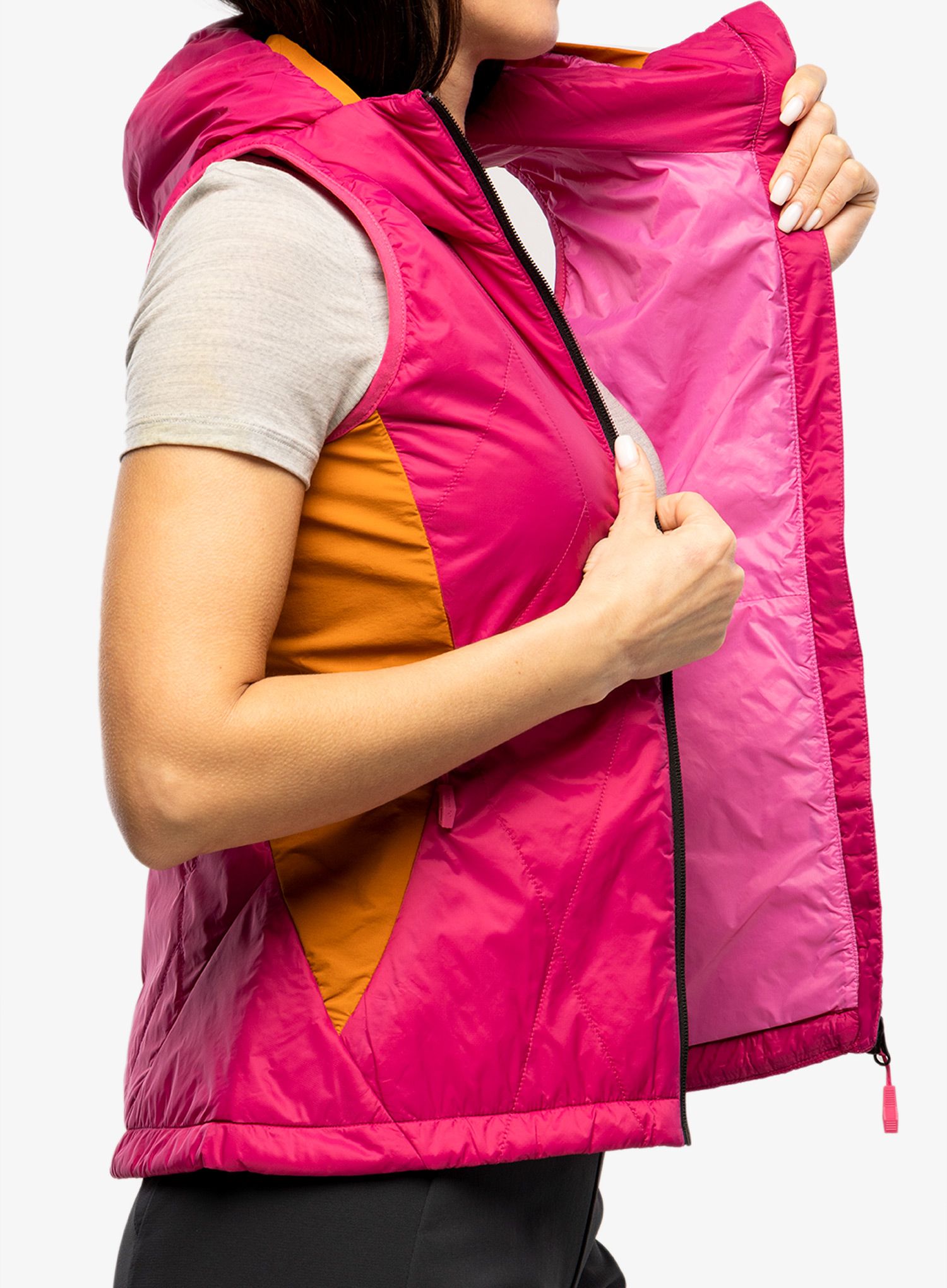 Vesta dámská Vaude Freney Hybrid Vest IV - lychee