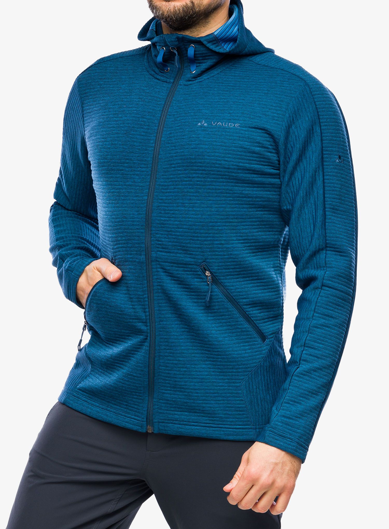 Fleece mikina Vaude Hemsby Jacket II - dark sea