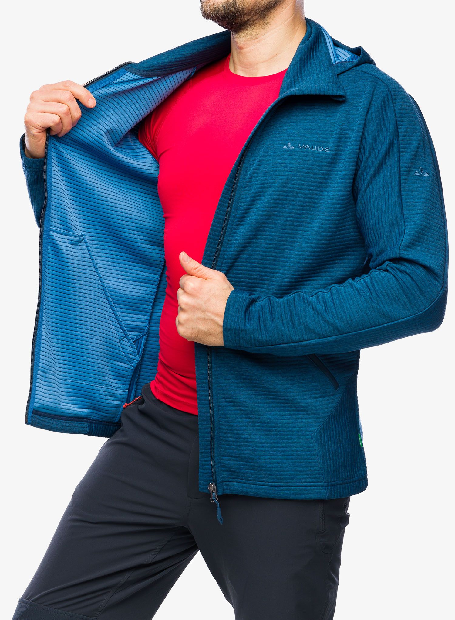 Fleece mikina Vaude Hemsby Jacket II - dark sea