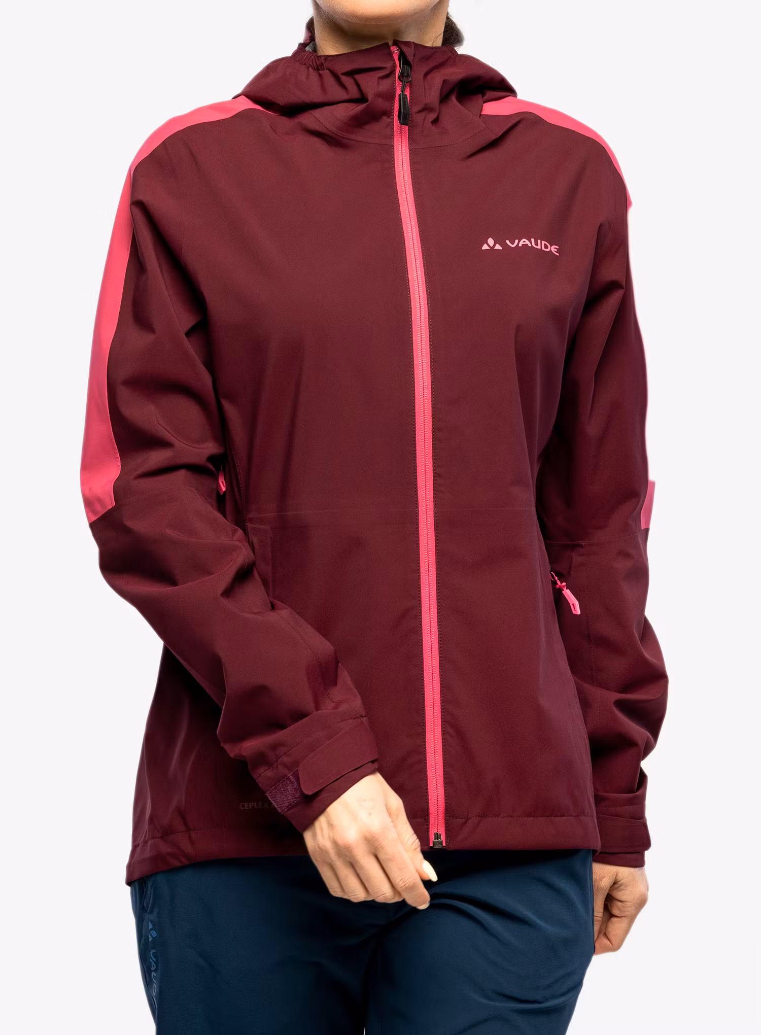 Dámská bunda do deště Vaude Moab Rain Jacket II - cassis