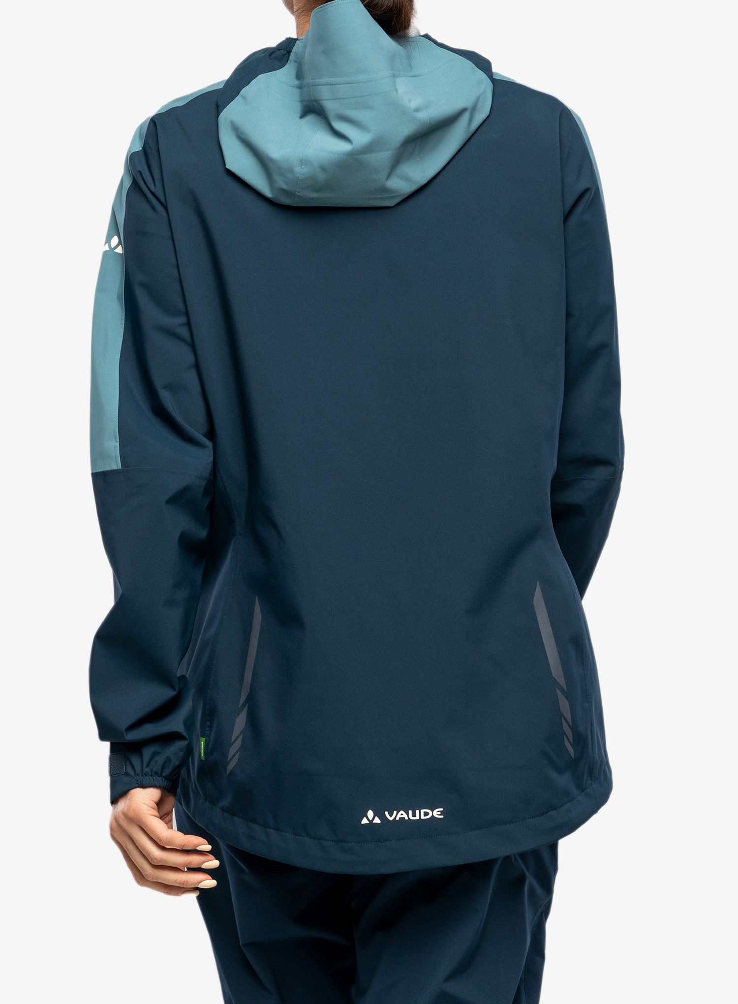 Dámská bunda do deště Vaude Moab Rain Jacket II - dark sea uni