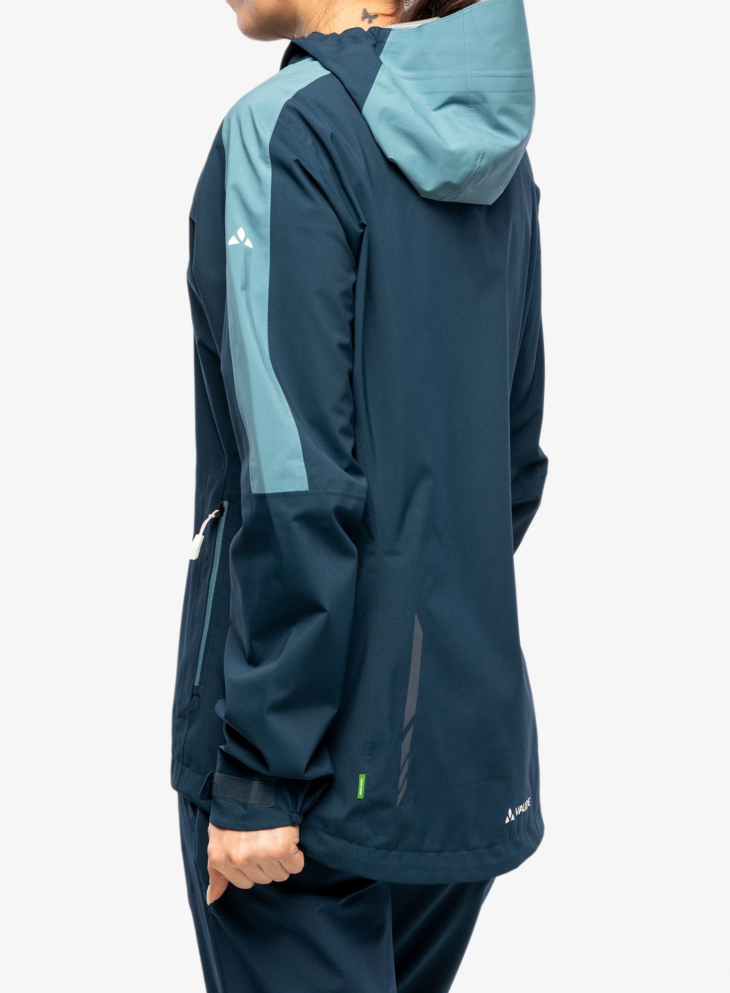 Dámská bunda do deště Vaude Moab Rain Jacket II - dark sea uni