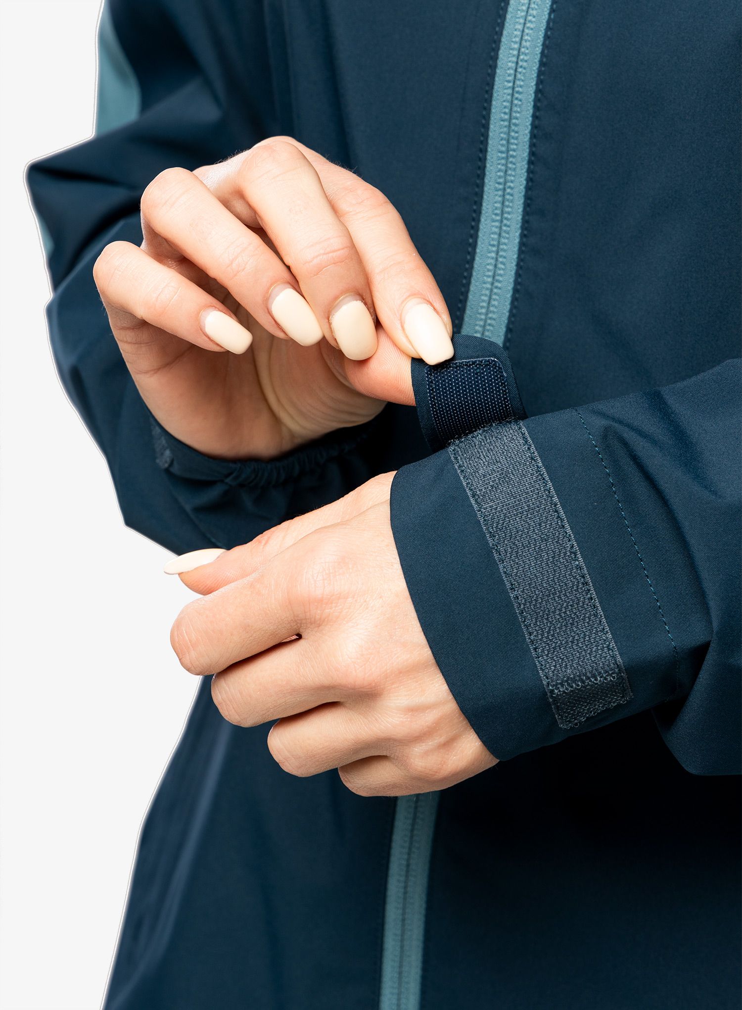 Dámská bunda do deště Vaude Moab Rain Jacket II - dark sea uni