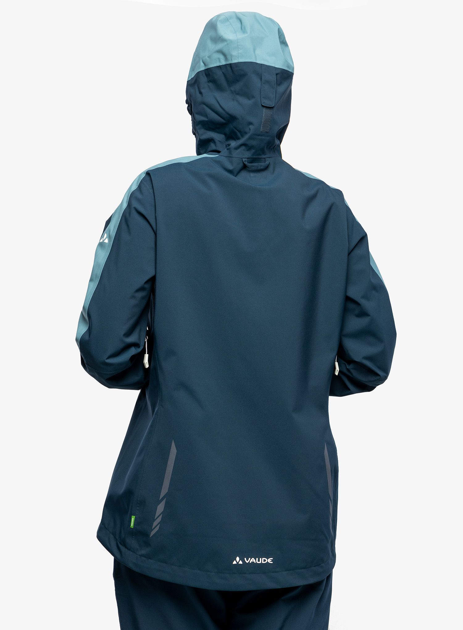 Dámská bunda do deště Vaude Moab Rain Jacket II - dark sea uni