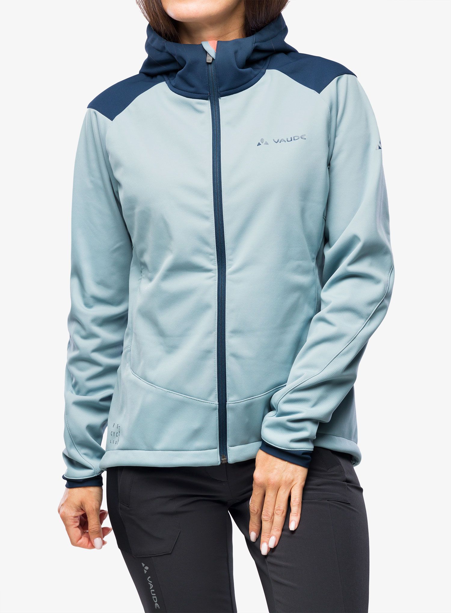 Bunda na kolo dámská Vaude Qimsa Softshell Jacket - cloudy blue