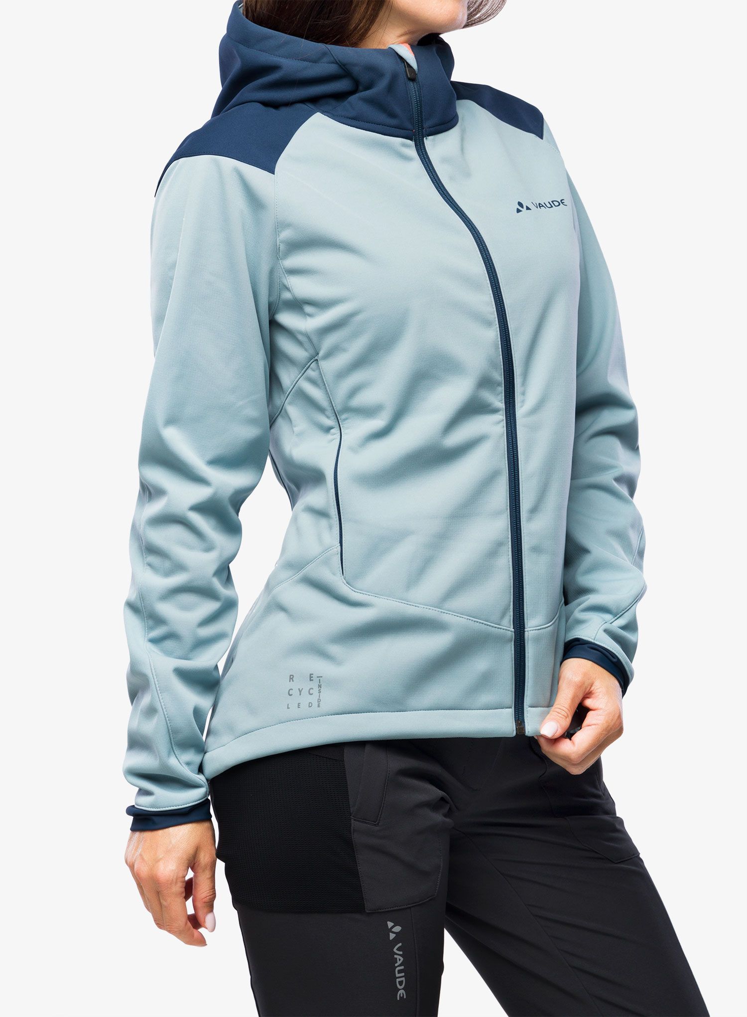 Bunda na kolo dámská Vaude Qimsa Softshell Jacket - cloudy blue