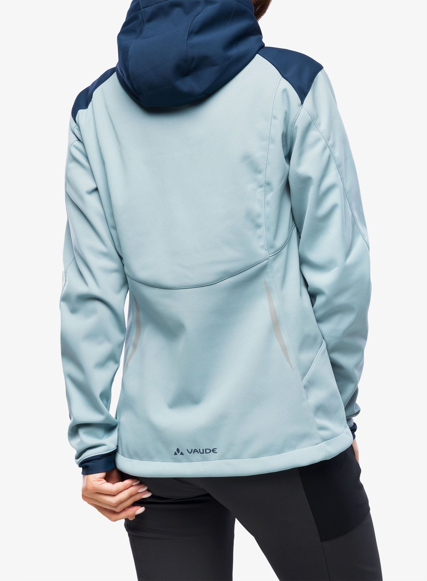 Bunda na kolo dámská Vaude Qimsa Softshell Jacket - cloudy blue