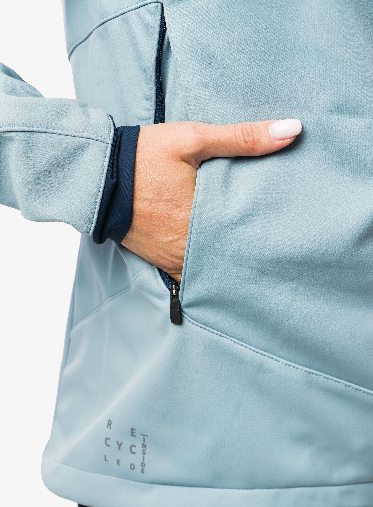 Bunda na kolo dámská Vaude Qimsa Softshell Jacket - cloudy blue