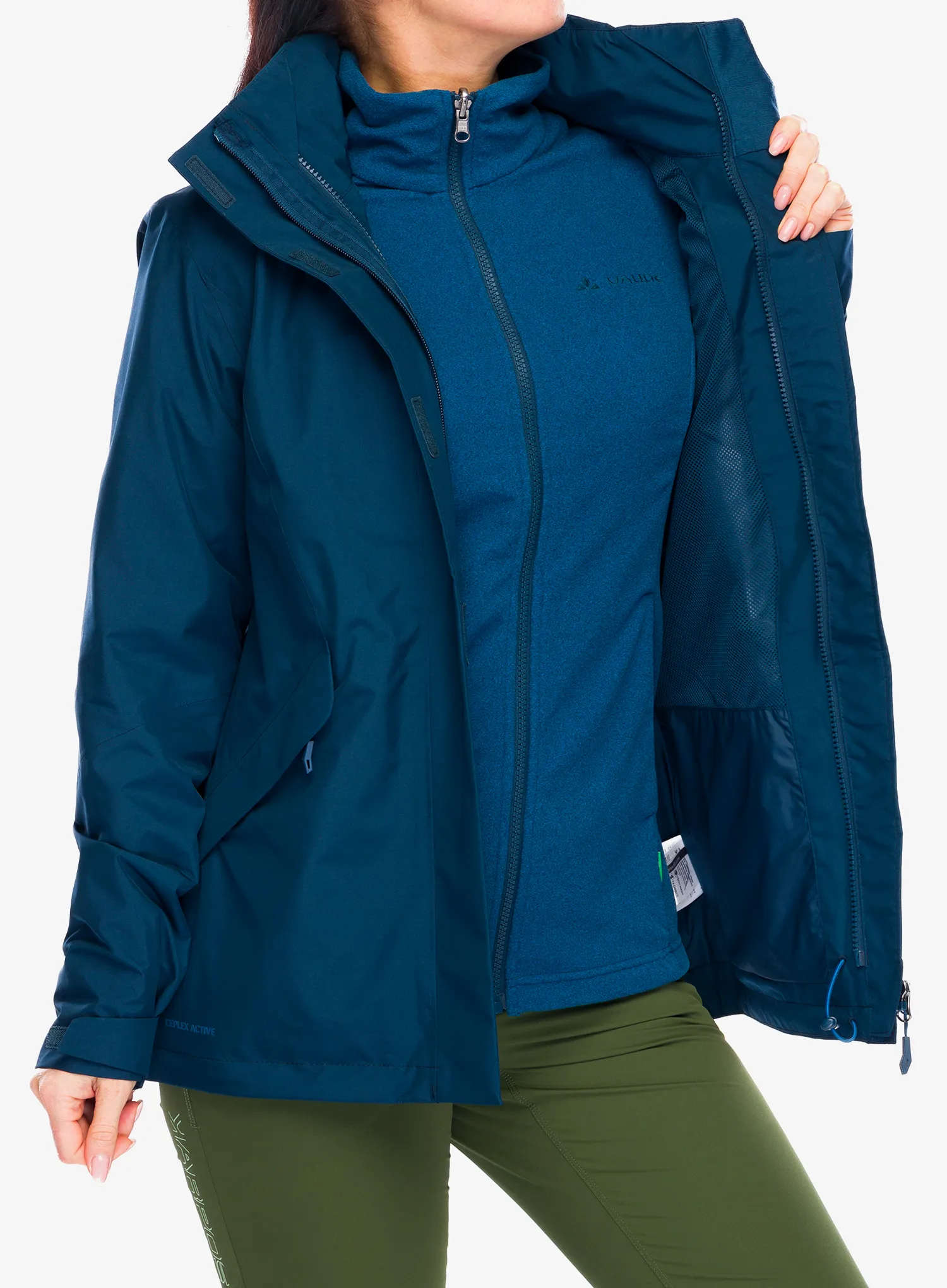 Dámská bunda Vaude Rosemoor 3in1 Jacket II - dark sea