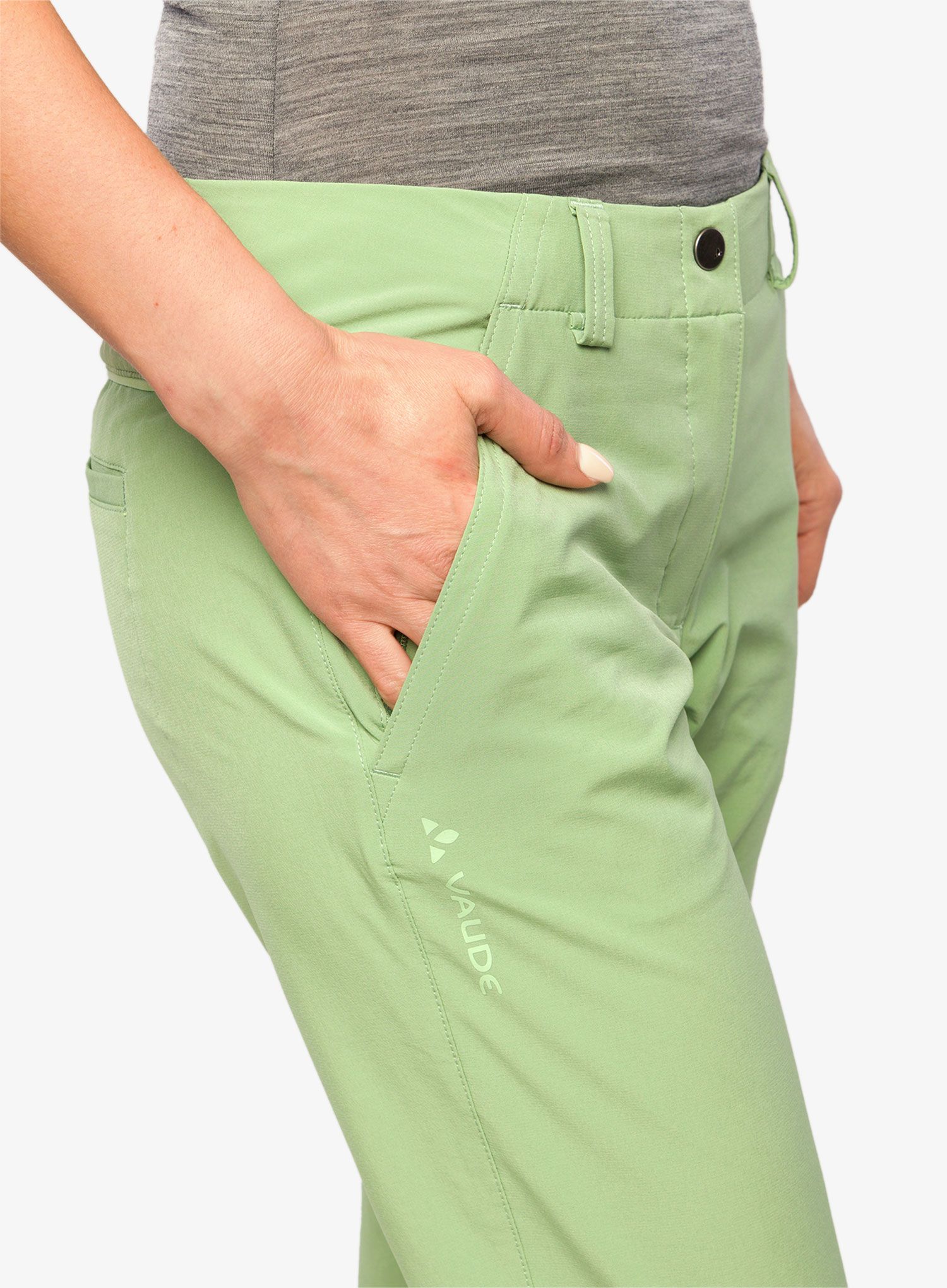 Turistické kalhoty dámské Vaude Skomer Pants II - willow green