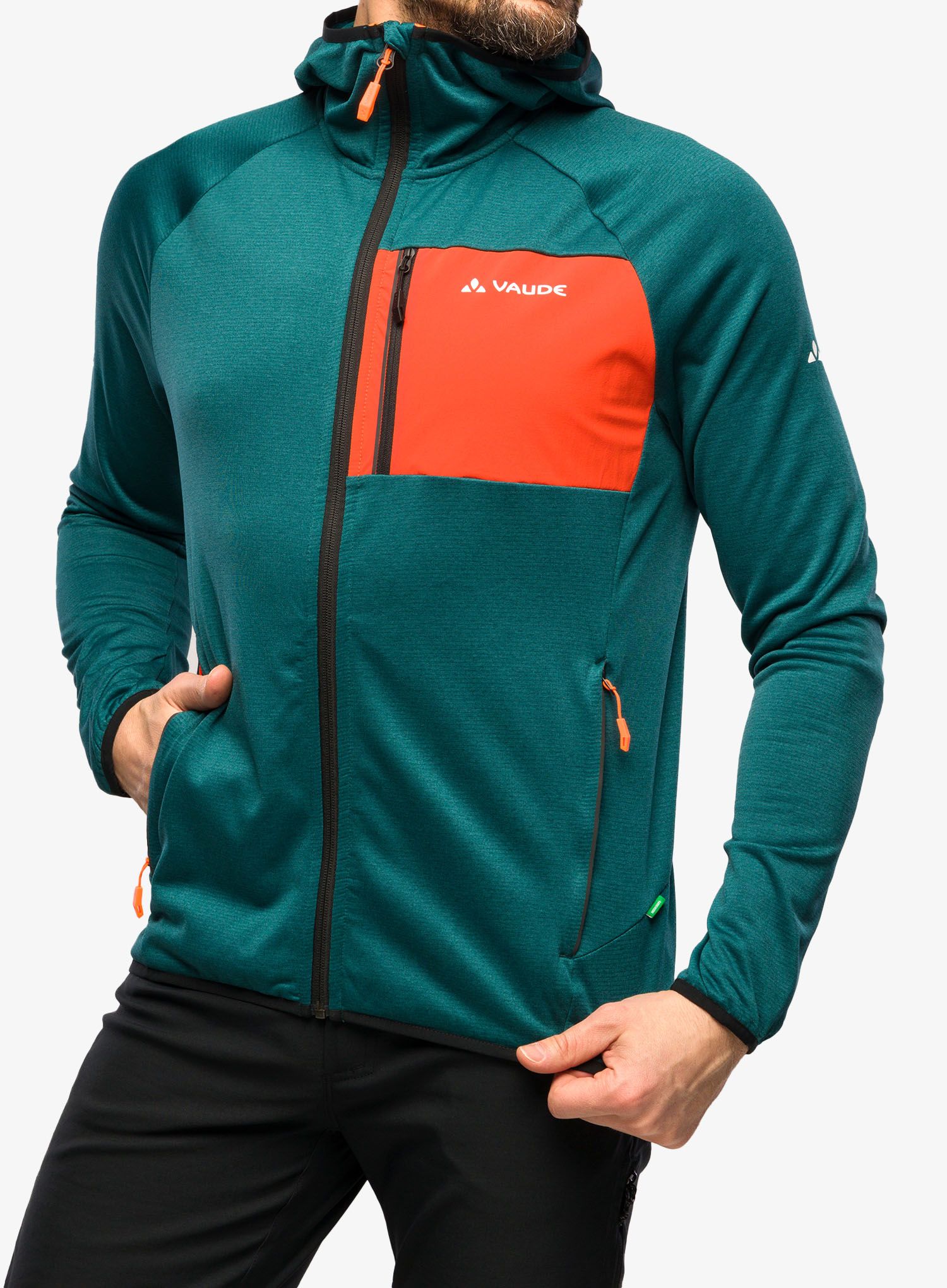Fleece mikina Vaude Tekoa Fleece Jacket II - mallard green