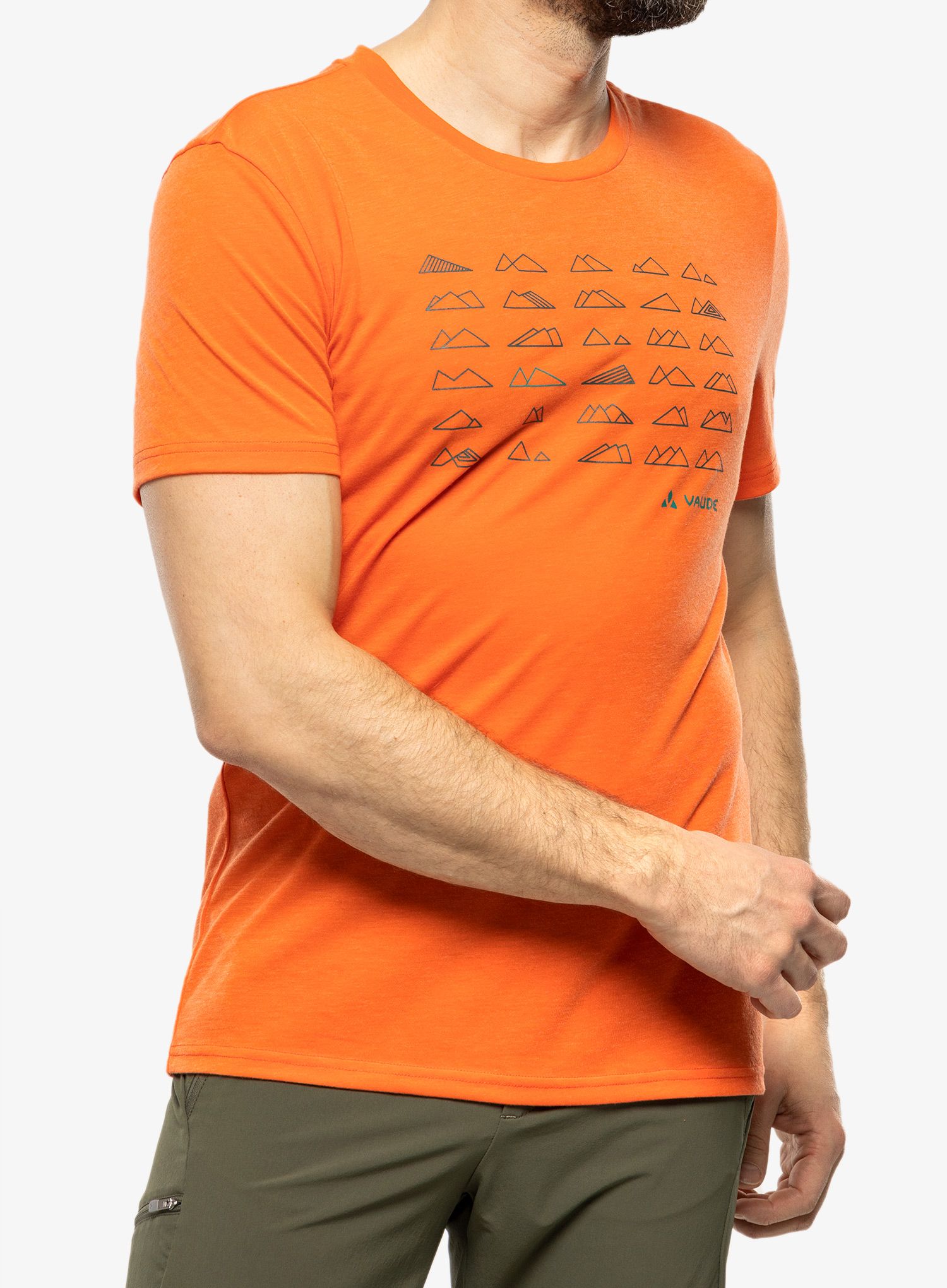 Sportovní tričko Vaude Tekoa T-Shirt III - glowing red/green