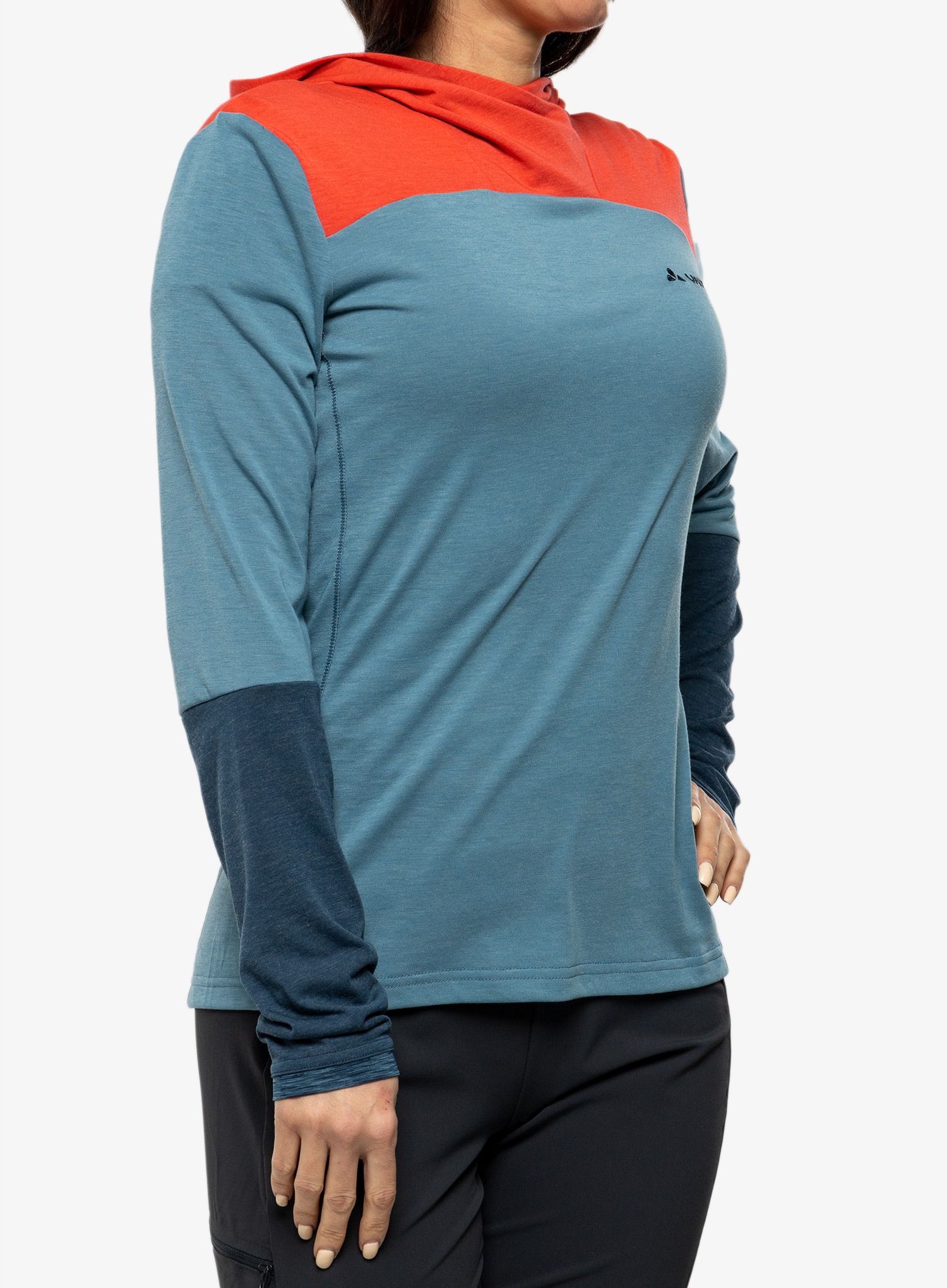 Dámská mikina s kapucí Vaude Tremalzo LS Shirt - blue gray uni