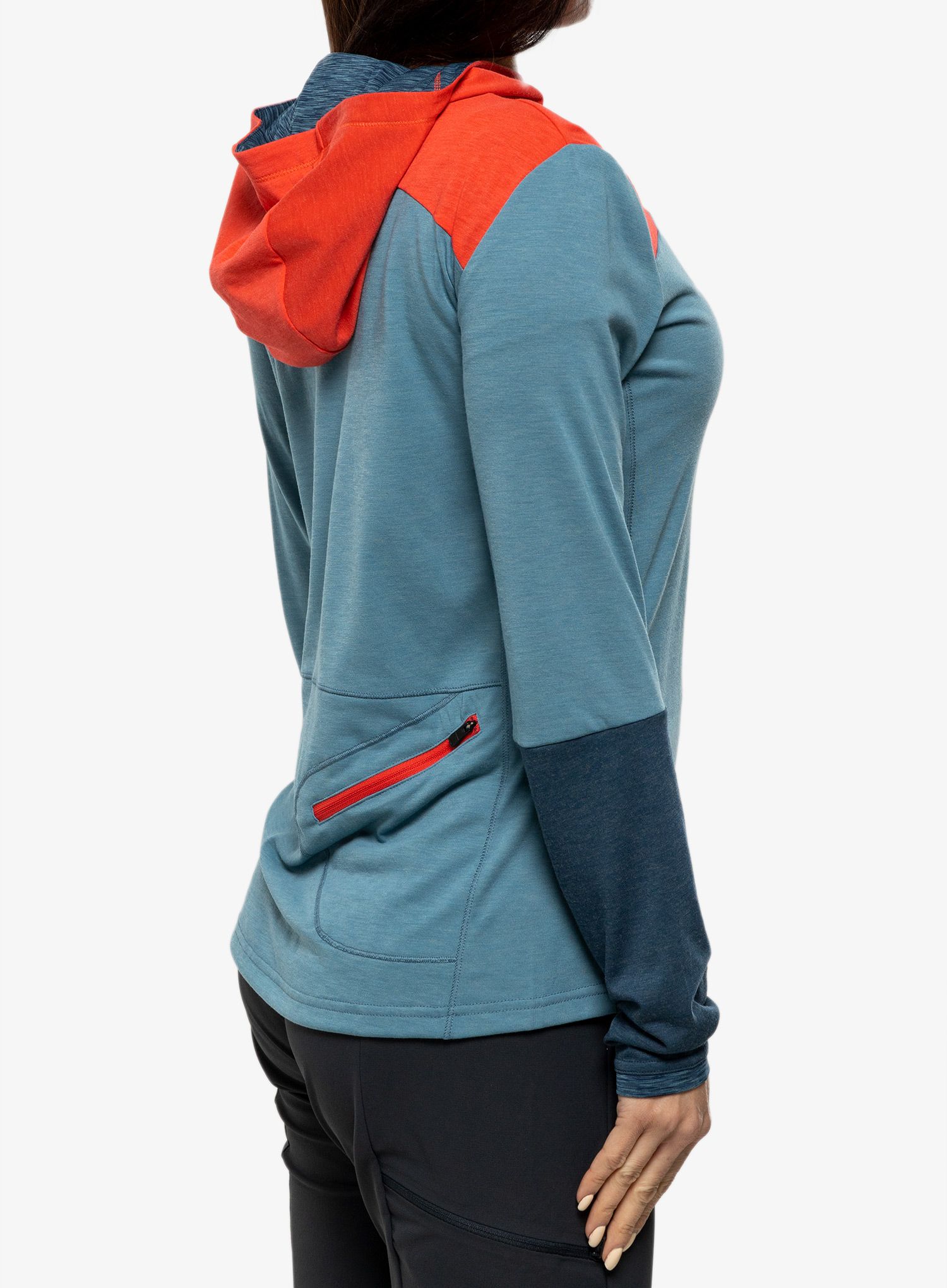 Dámská mikina s kapucí Vaude Tremalzo LS Shirt - blue gray uni