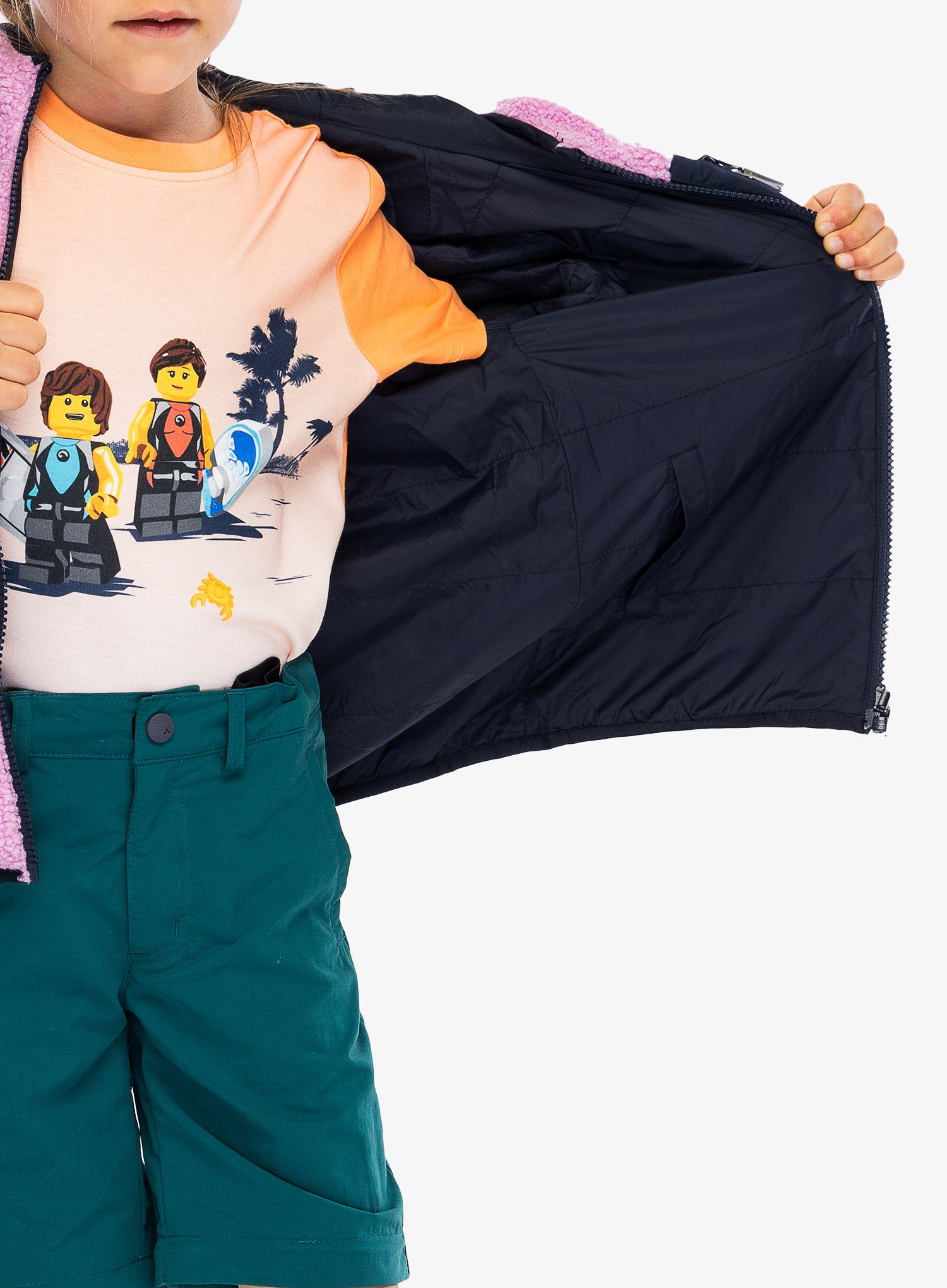 Dětská bunda Viking Play Reversible Pilejacket - lavender