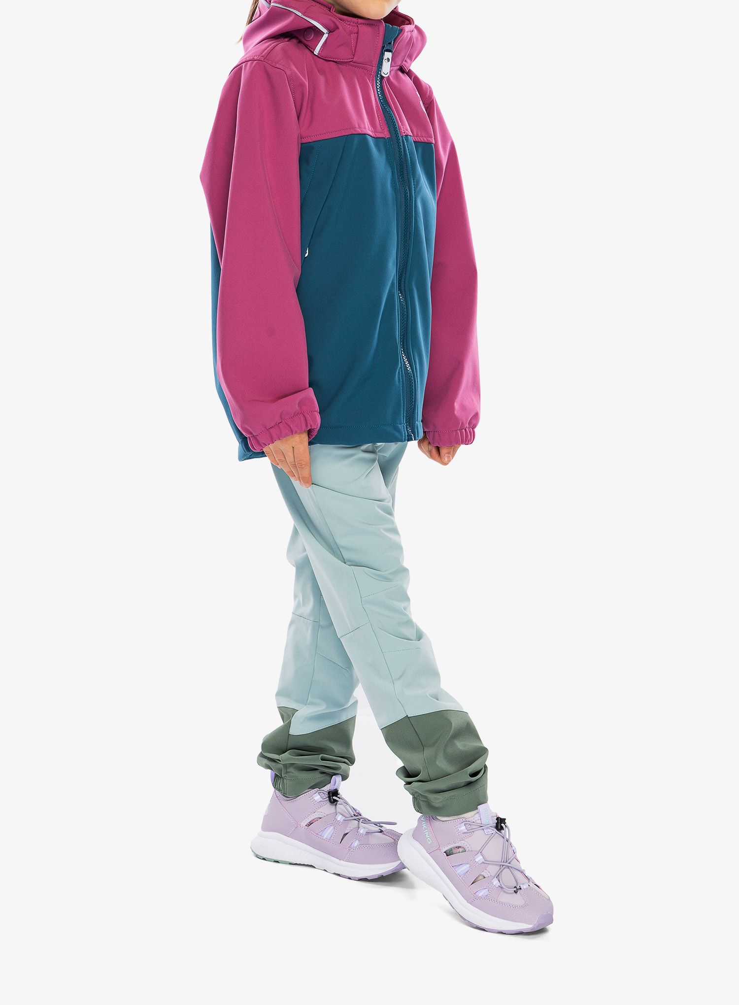 Dětská bunda Viking Play Softshell Jacket - plum