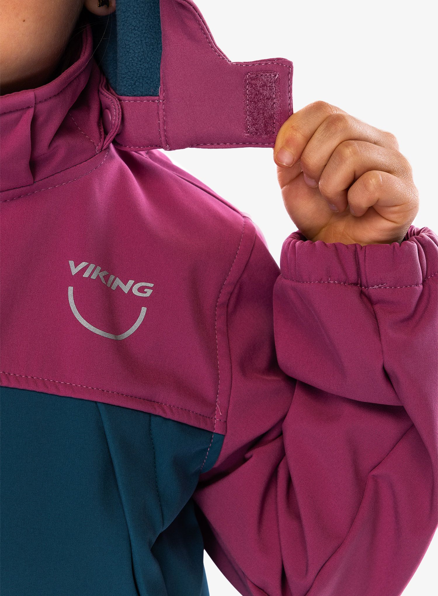 Dětská bunda Viking Play Softshell Jacket - plum