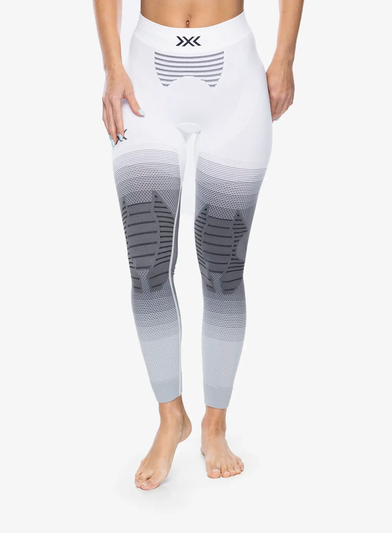 Termolegíny dámské X-Bionic Invent Fx Pants - white/grey/light grey