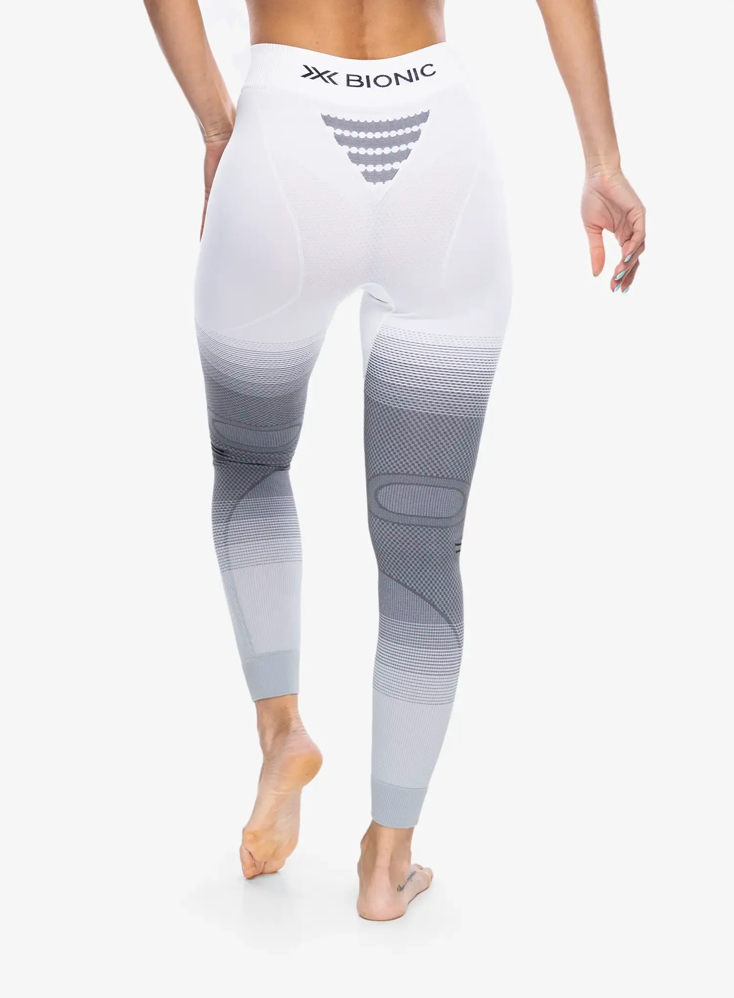 Termolegíny dámské X-Bionic Invent Fx Pants - white/grey/light grey