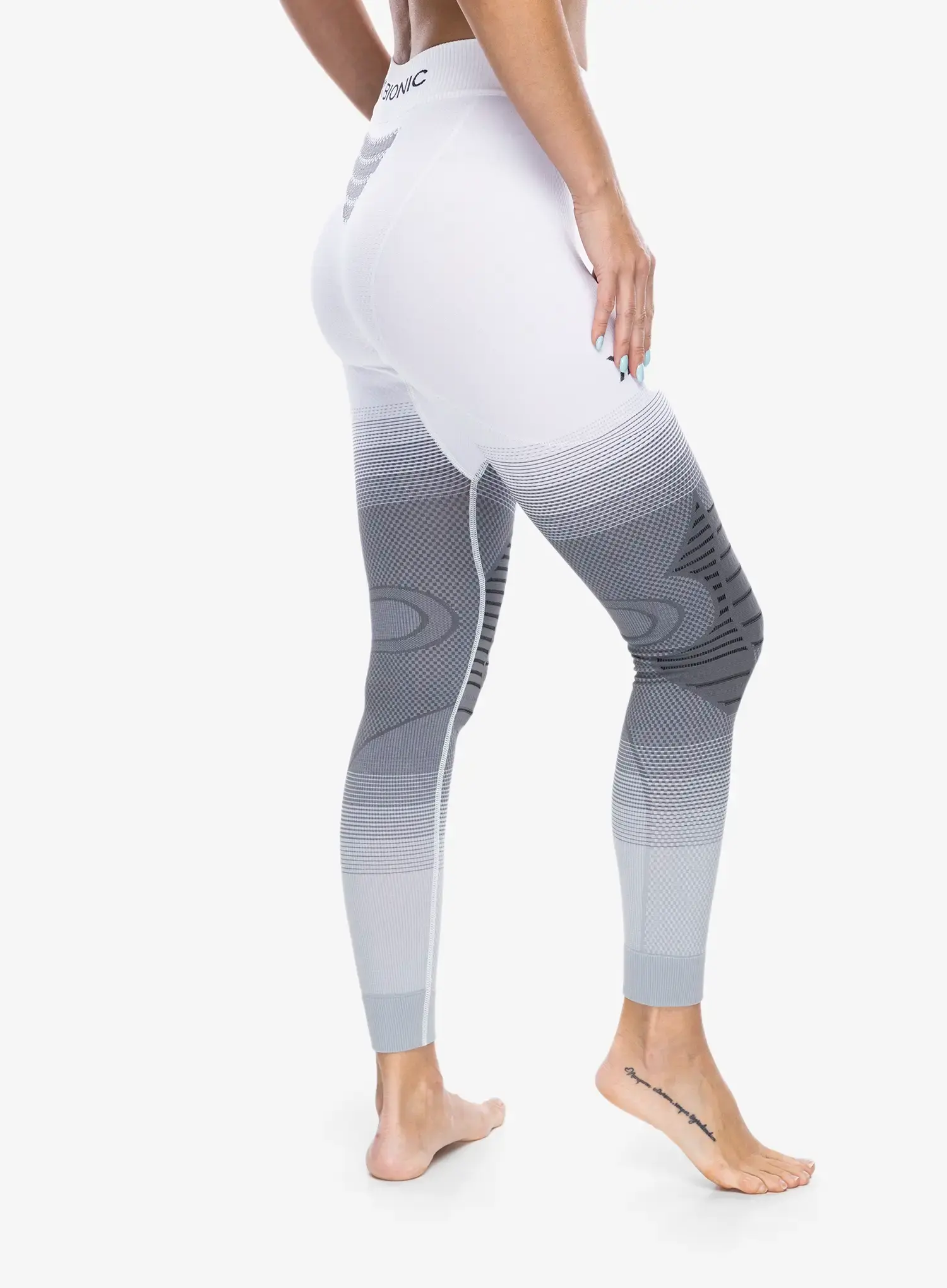Termolegíny dámské X-Bionic Invent Fx Pants - white/grey/light grey