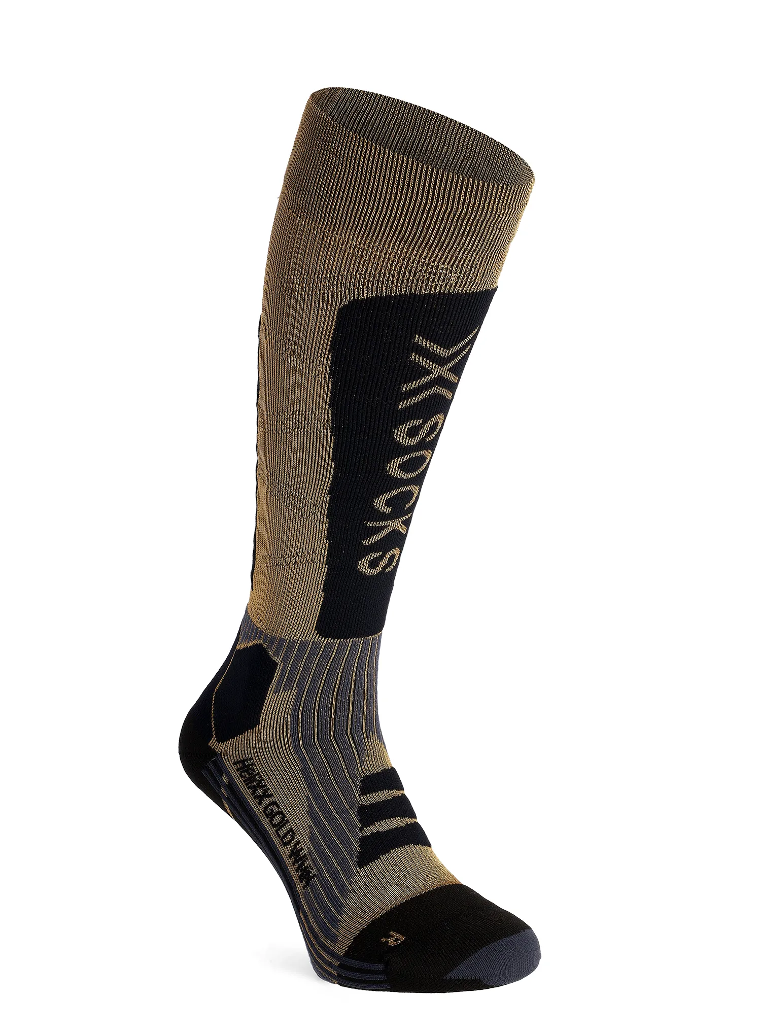 Dámské lyžařské ponožky X-Socks Helixx Gold 4.0 - gold/black