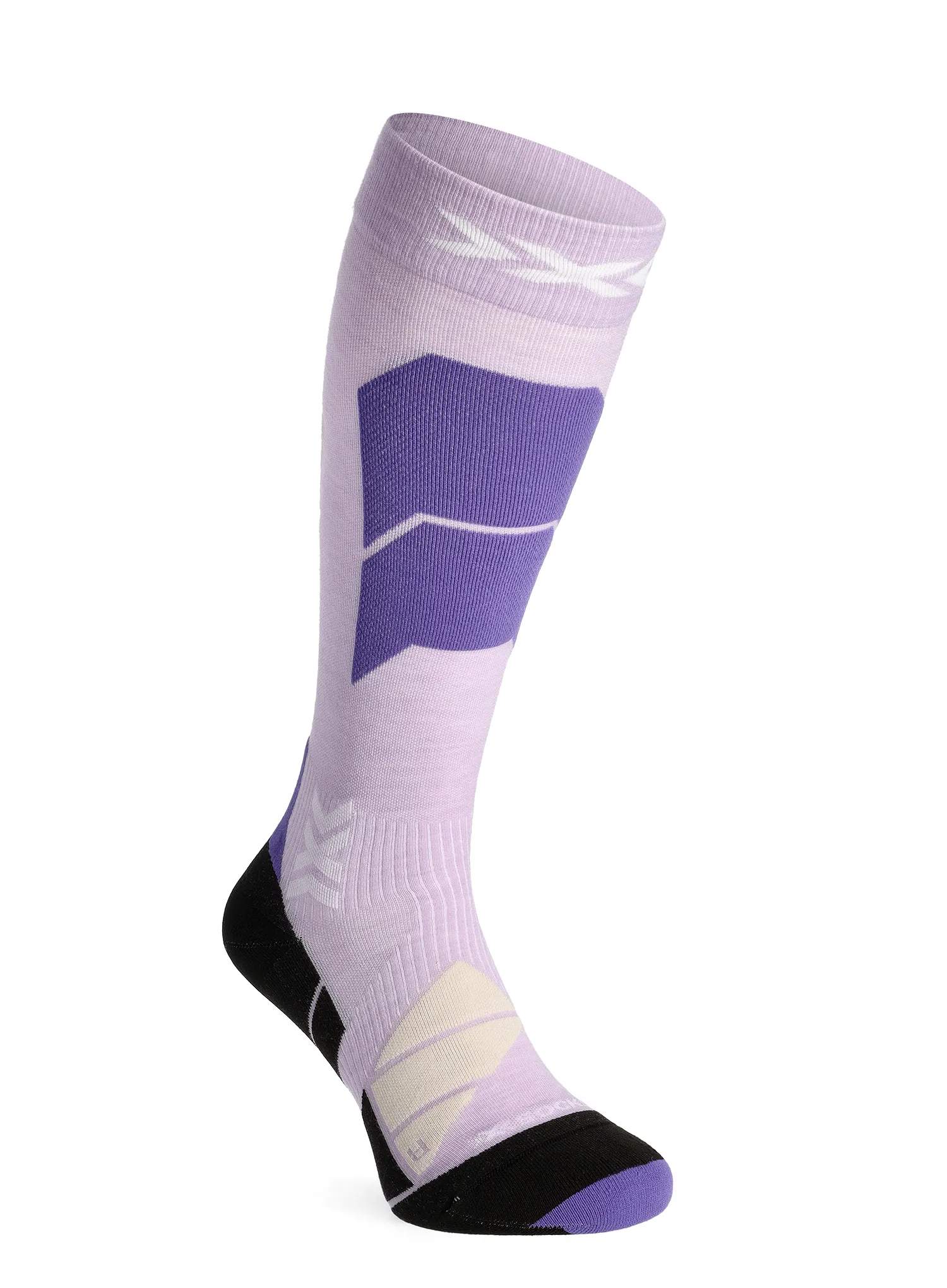 Lyžařské ponožky X-Socks Ski Perform Merino OTC - muted lavender/light sand