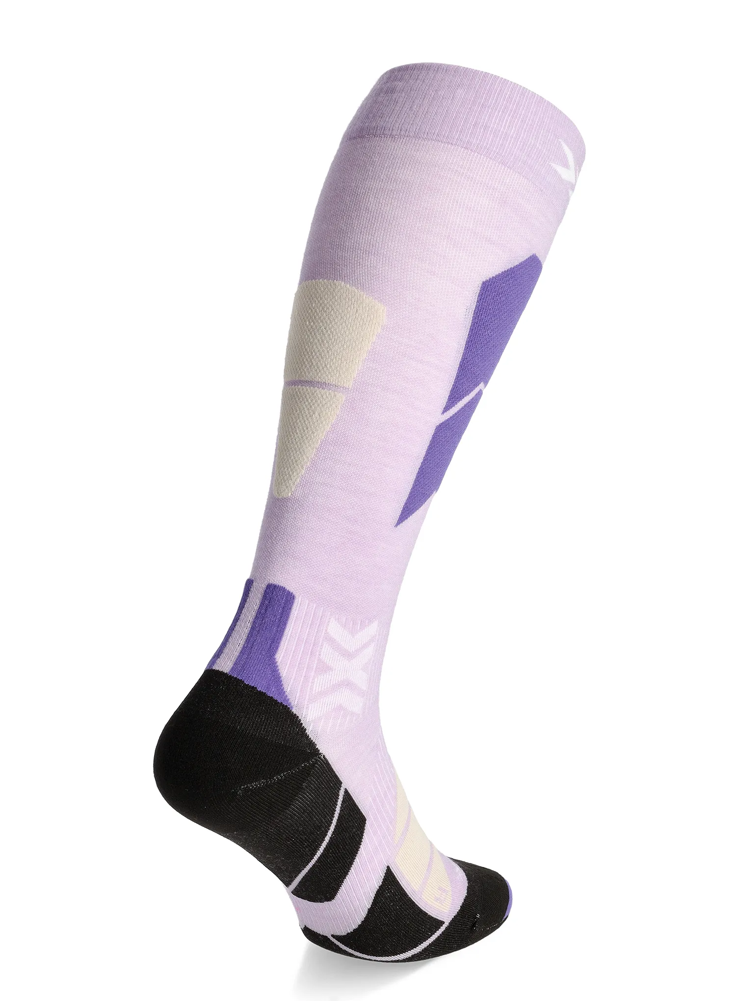 Lyžařské ponožky X-Socks Ski Perform Merino OTC - muted lavender/light sand
