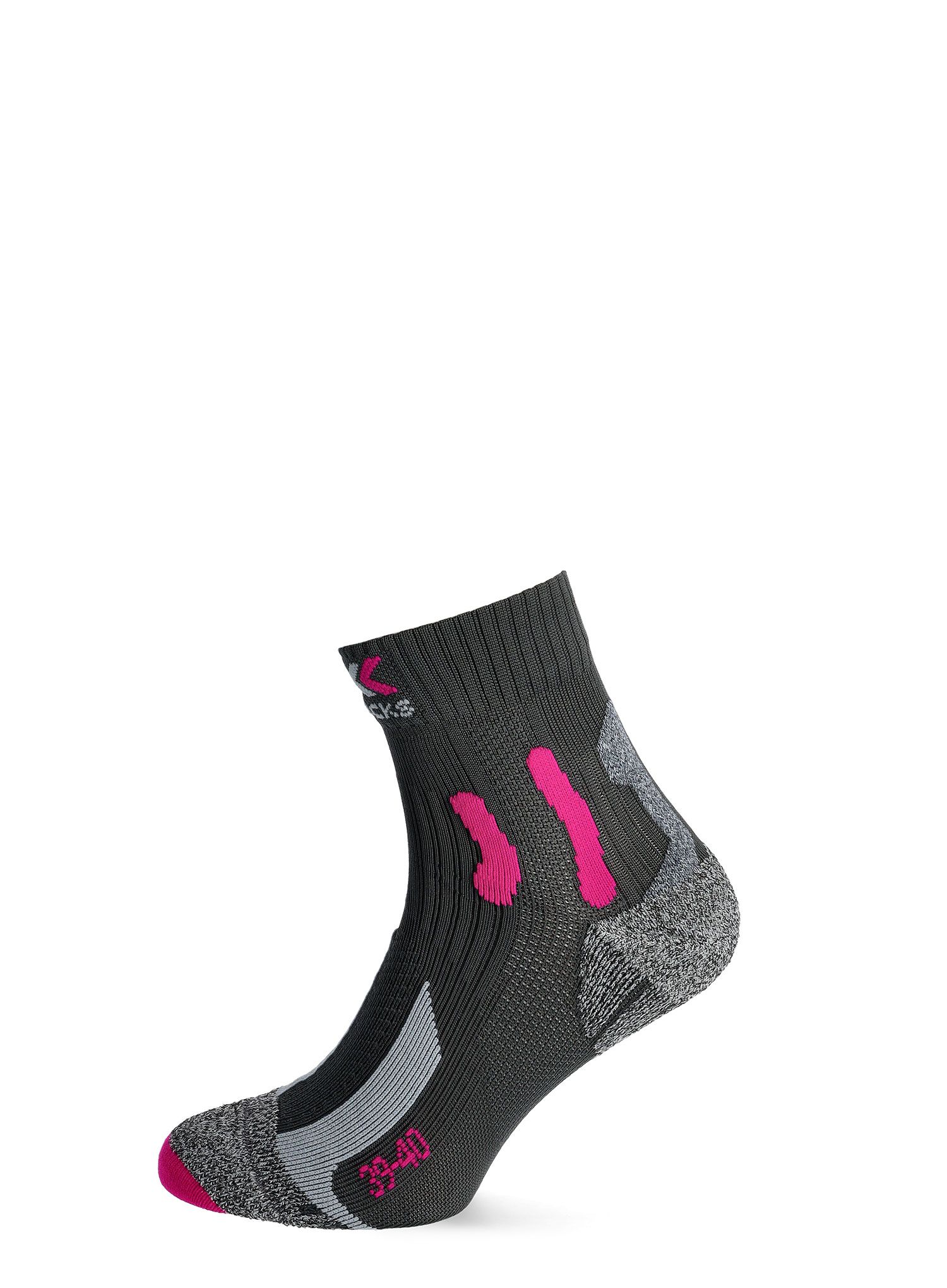 Trekingové ponožky X-Socks Trek Outdoor Low Cut - anthracite/fuchsia