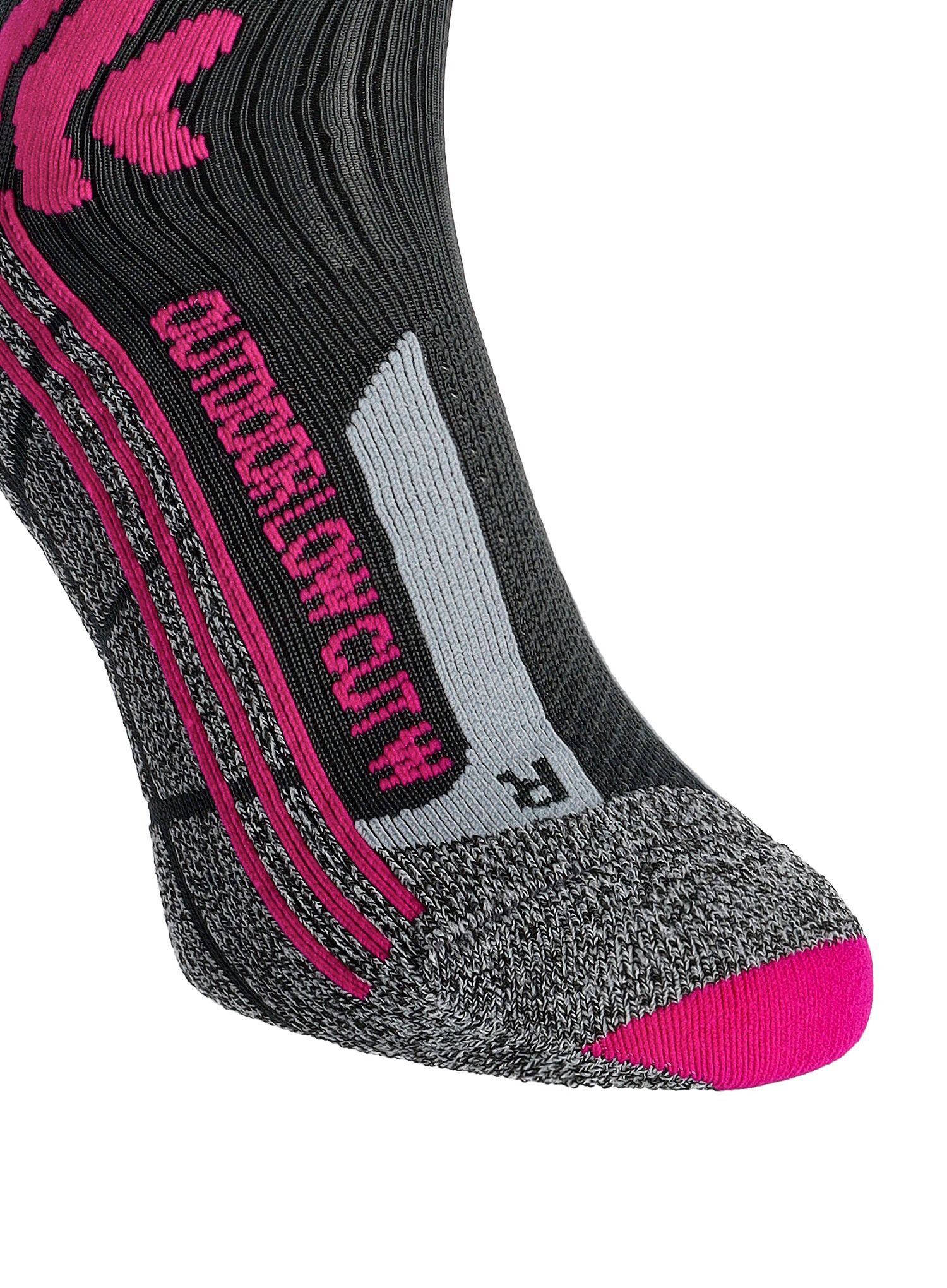 Trekingové ponožky X-Socks Trek Outdoor Low Cut - anthracite/fuchsia