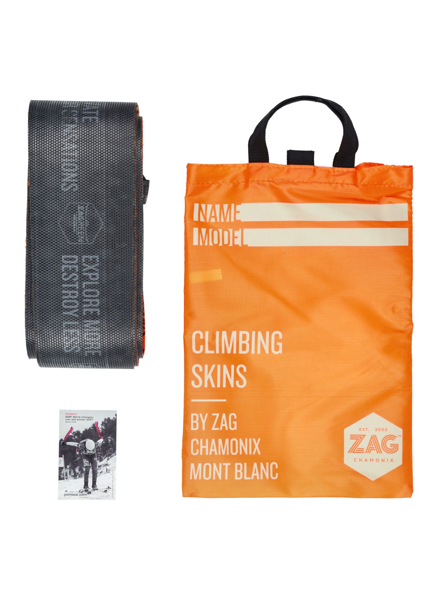 Skialpový set ZAG Adret 85- black/orange + Stoupací pásy