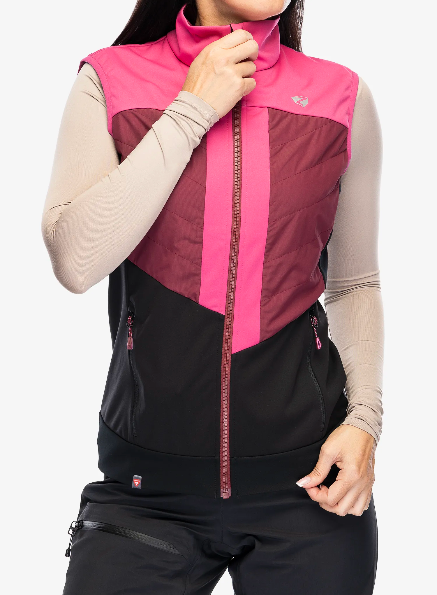 Dámská hybridní vesta Ziener Niya - berry