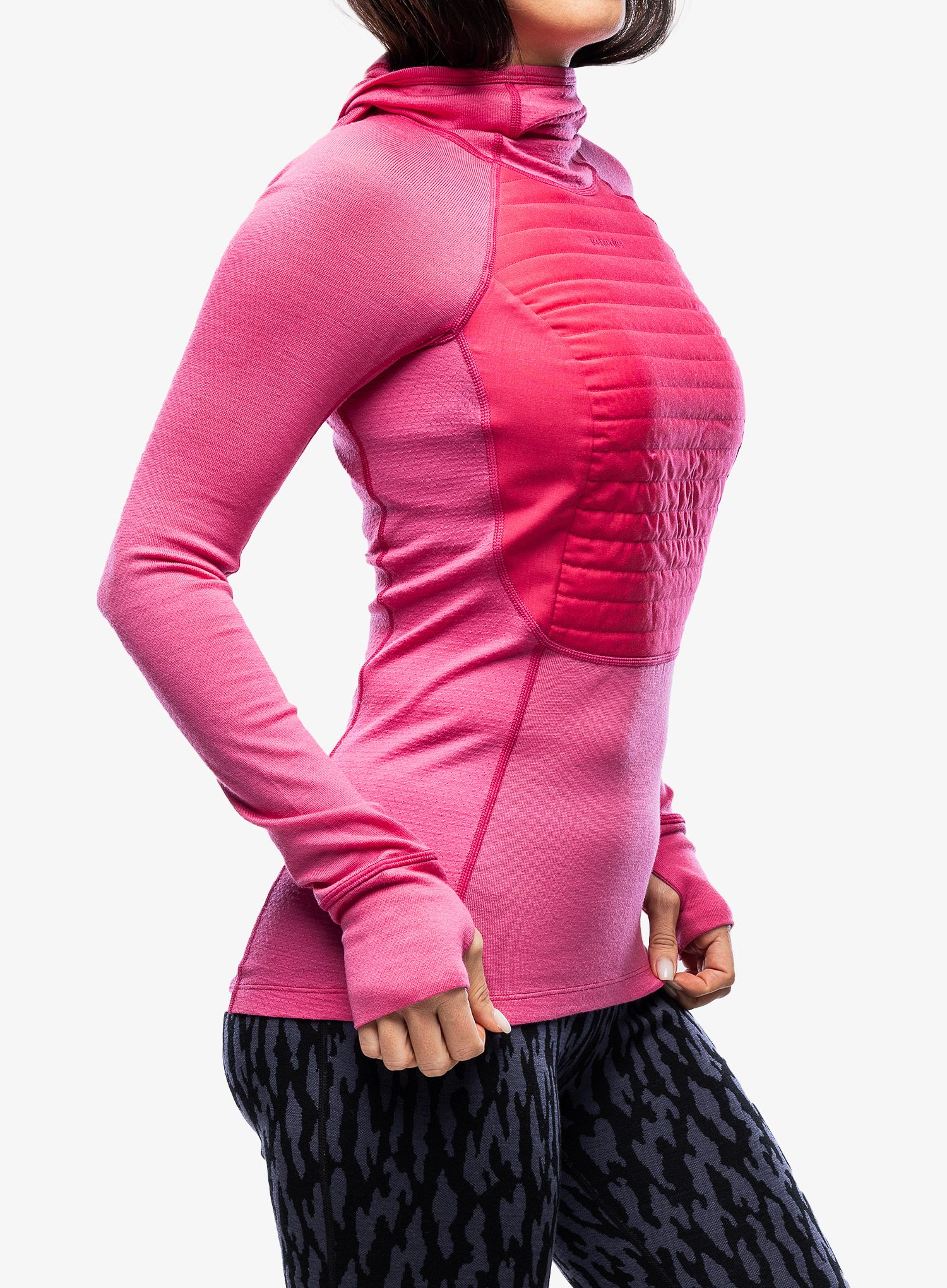 Dámská mikina Icebreaker ZoneKnit Insulated LS Hoodie - tempo