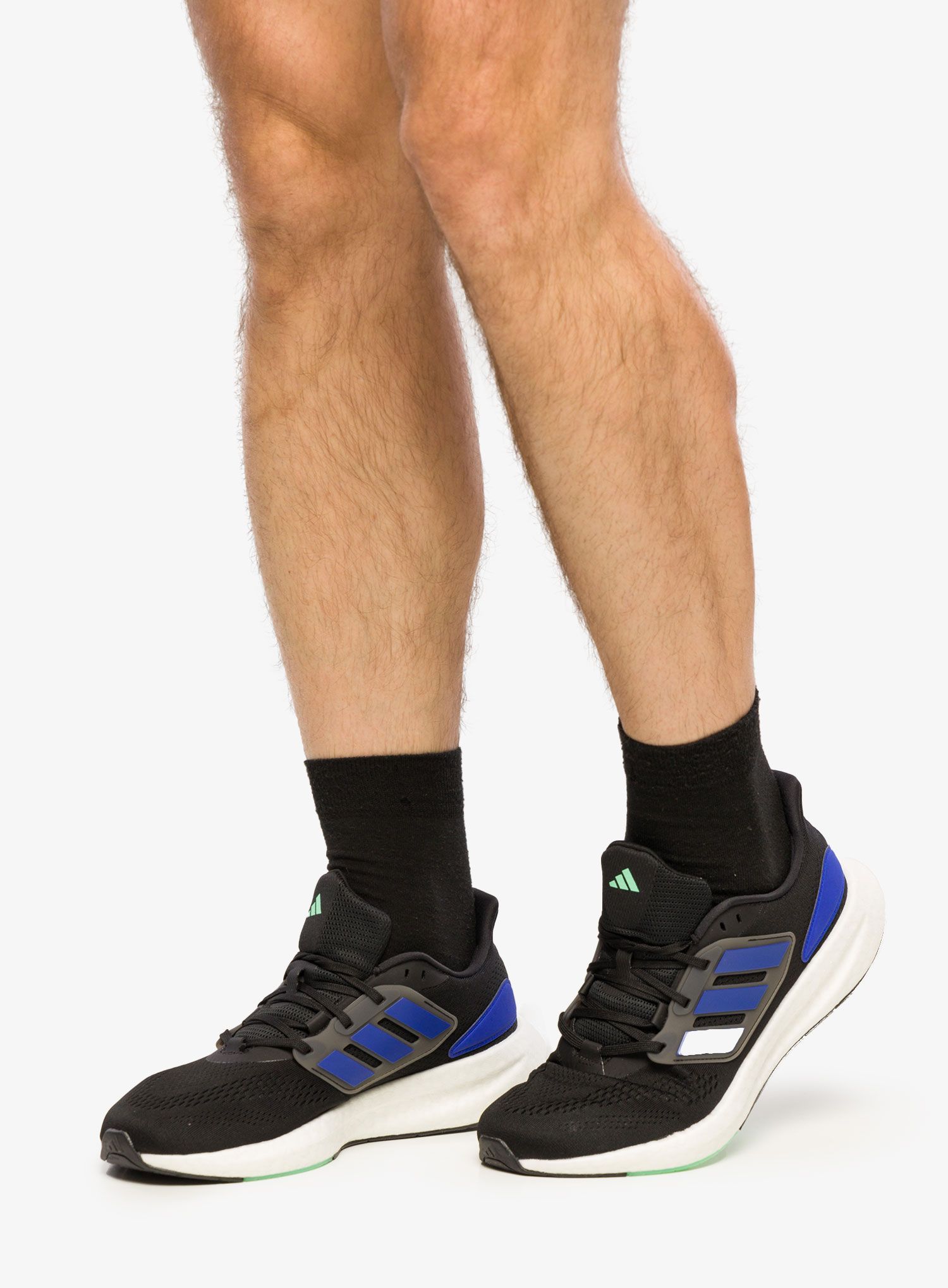 Boty na běhání pánské adidas Pureboost 22 - black/blue/white