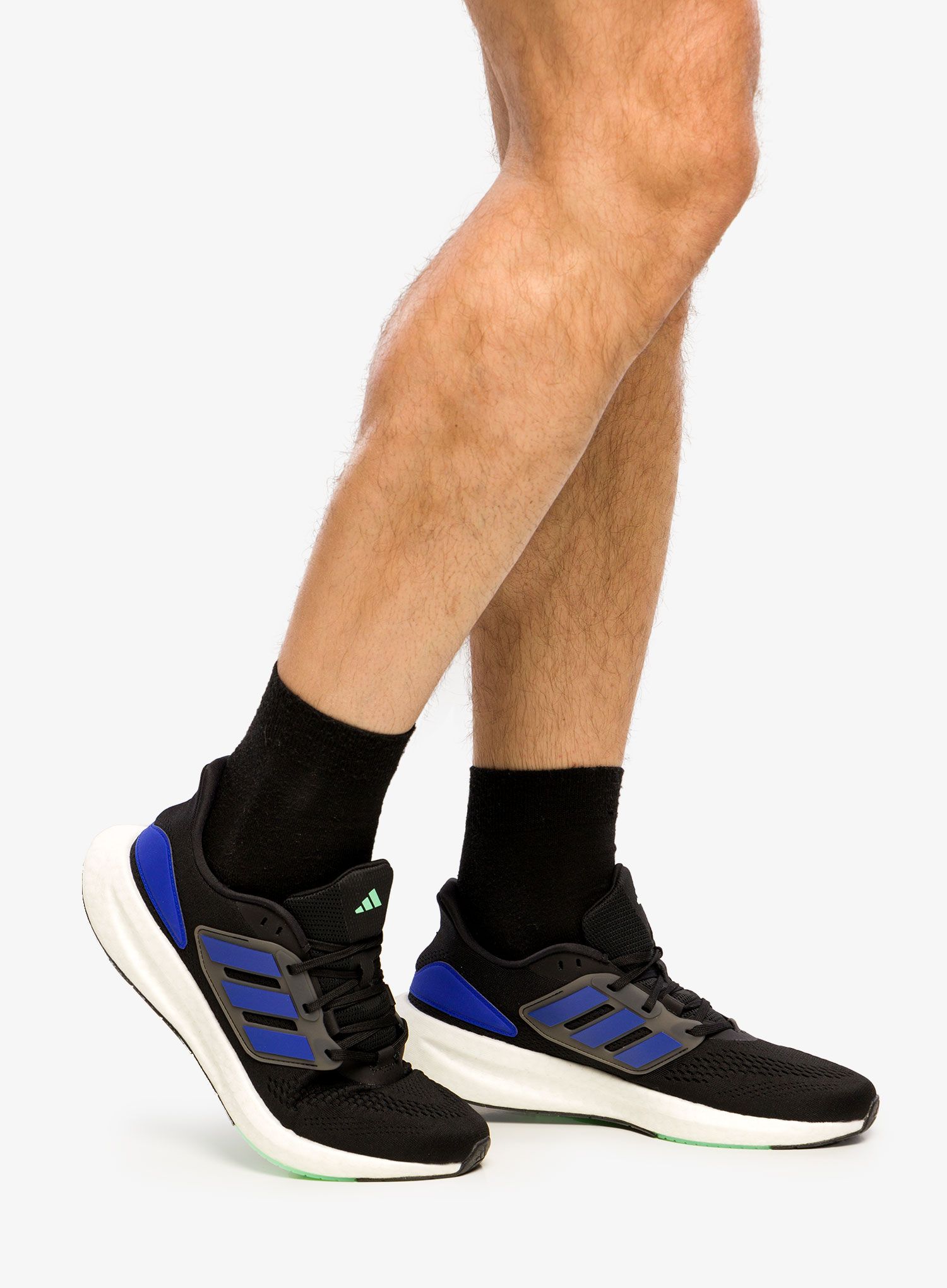 Boty na běhání pánské adidas Pureboost 22 - black/blue/white