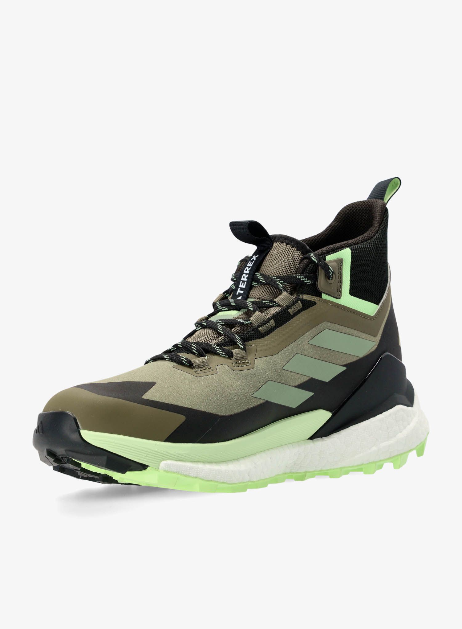 Turistické boty adidas TERREX Free Hiker 2 GTX - olive strat/silv grn/auror blk