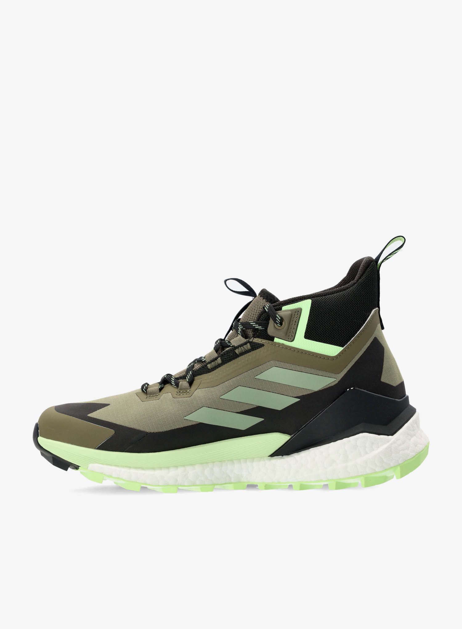 Turistické boty adidas TERREX Free Hiker 2 GTX - olive strat/silv grn/auror blk
