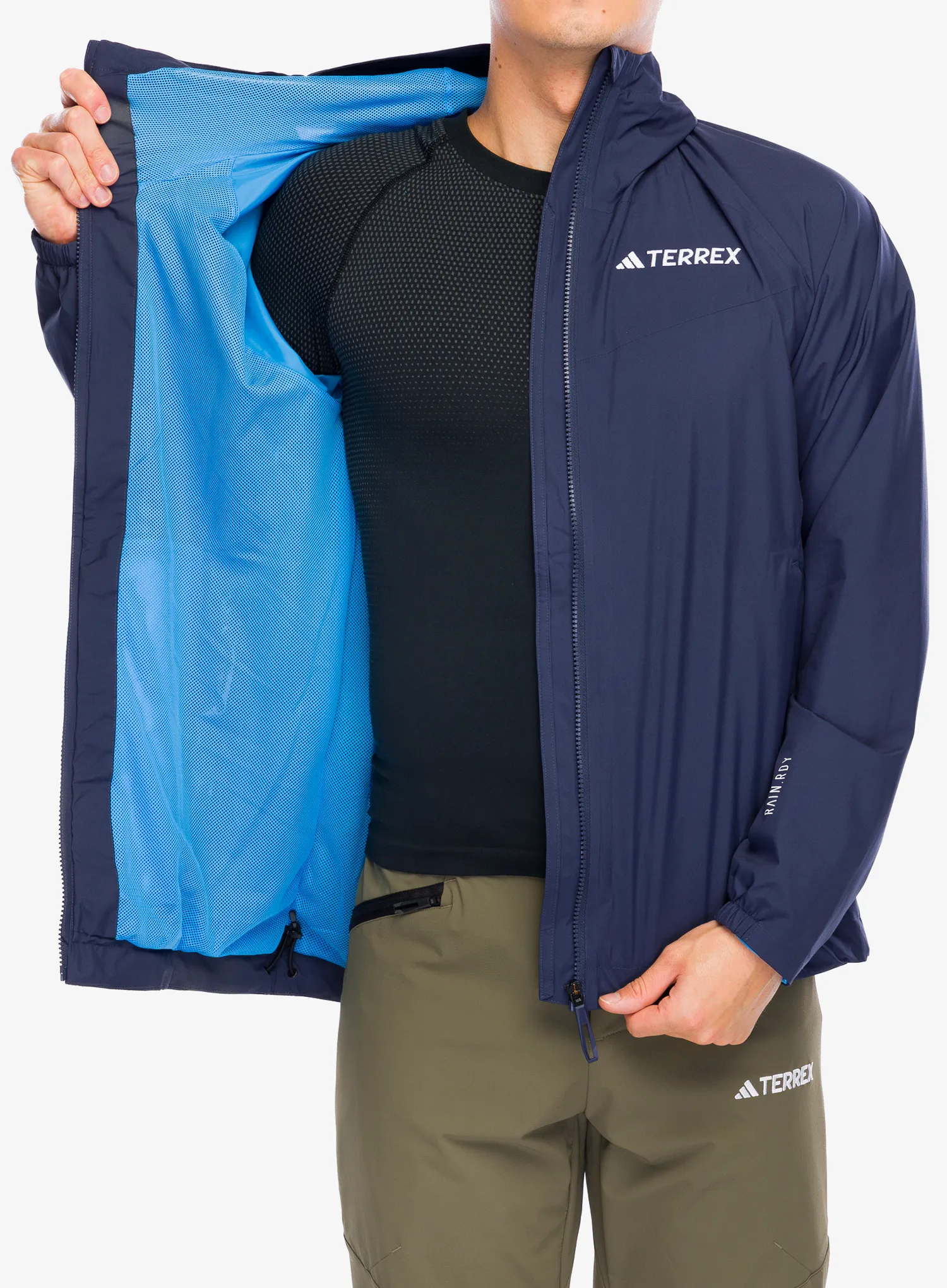 Bunda do deště adidas TERREX Multi 2L RAIN.RDY Jacket - shadow navy