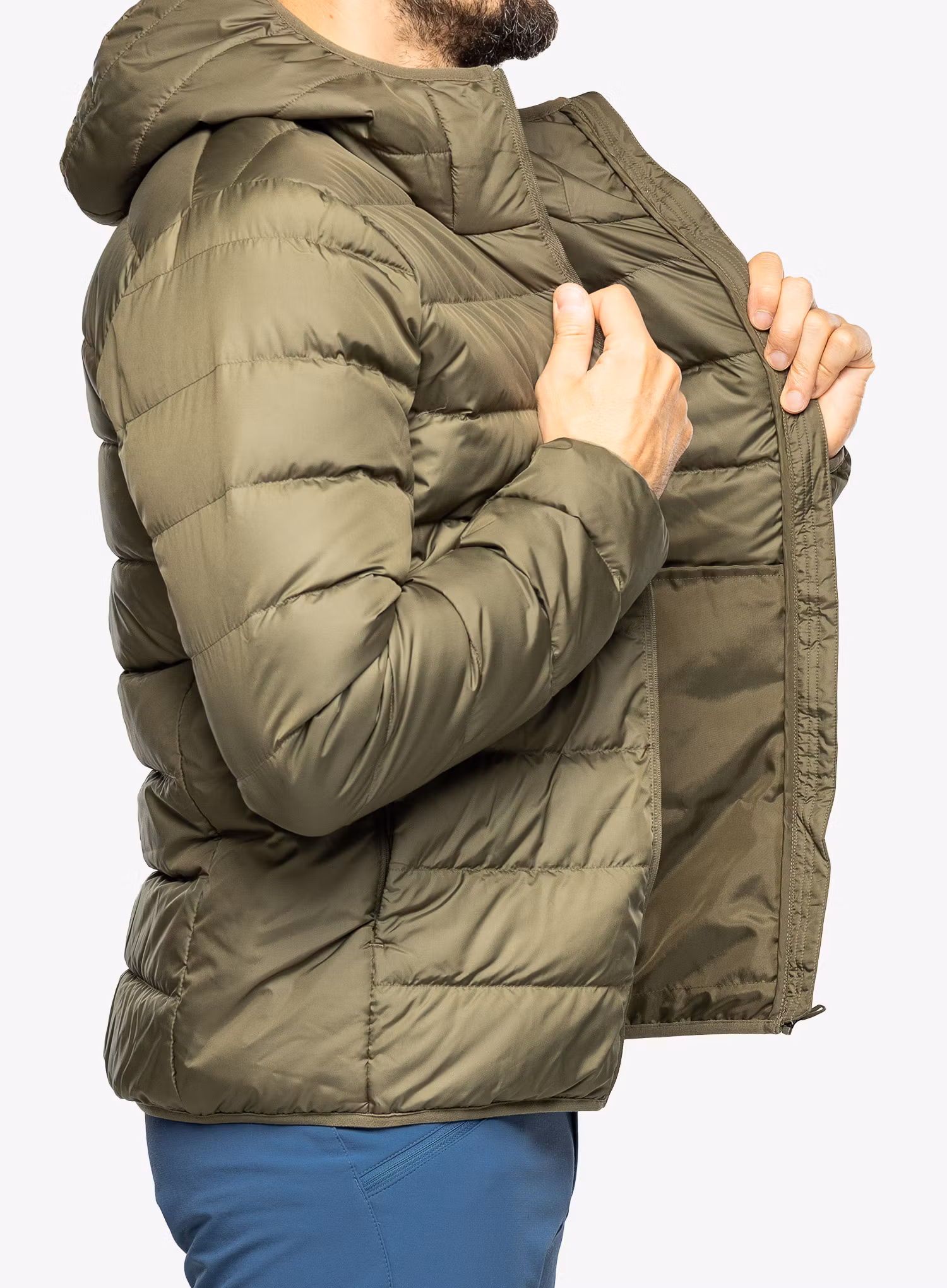 Perova bunda adidas TERREX Multi Light Down Hooded Jacket - olistr