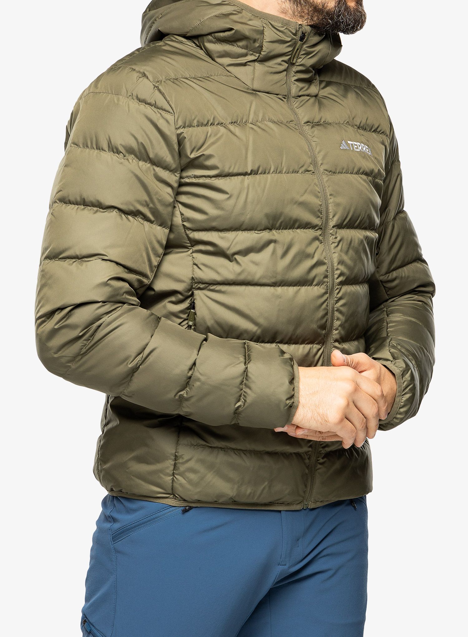 Perova bunda adidas TERREX Multi Light Down Hooded Jacket - olistr