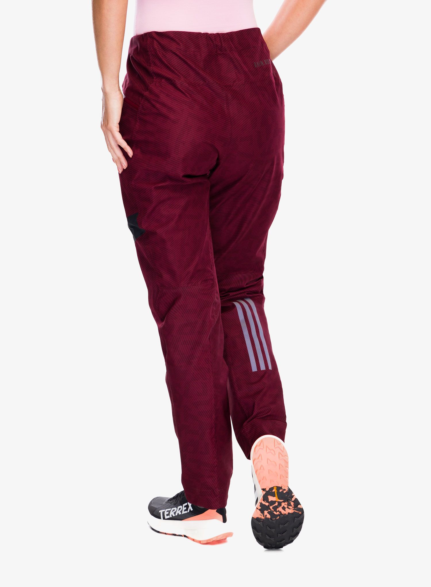 Dámské softshellové kalhoty adidas TERREX Primeknit Pants - shadow red