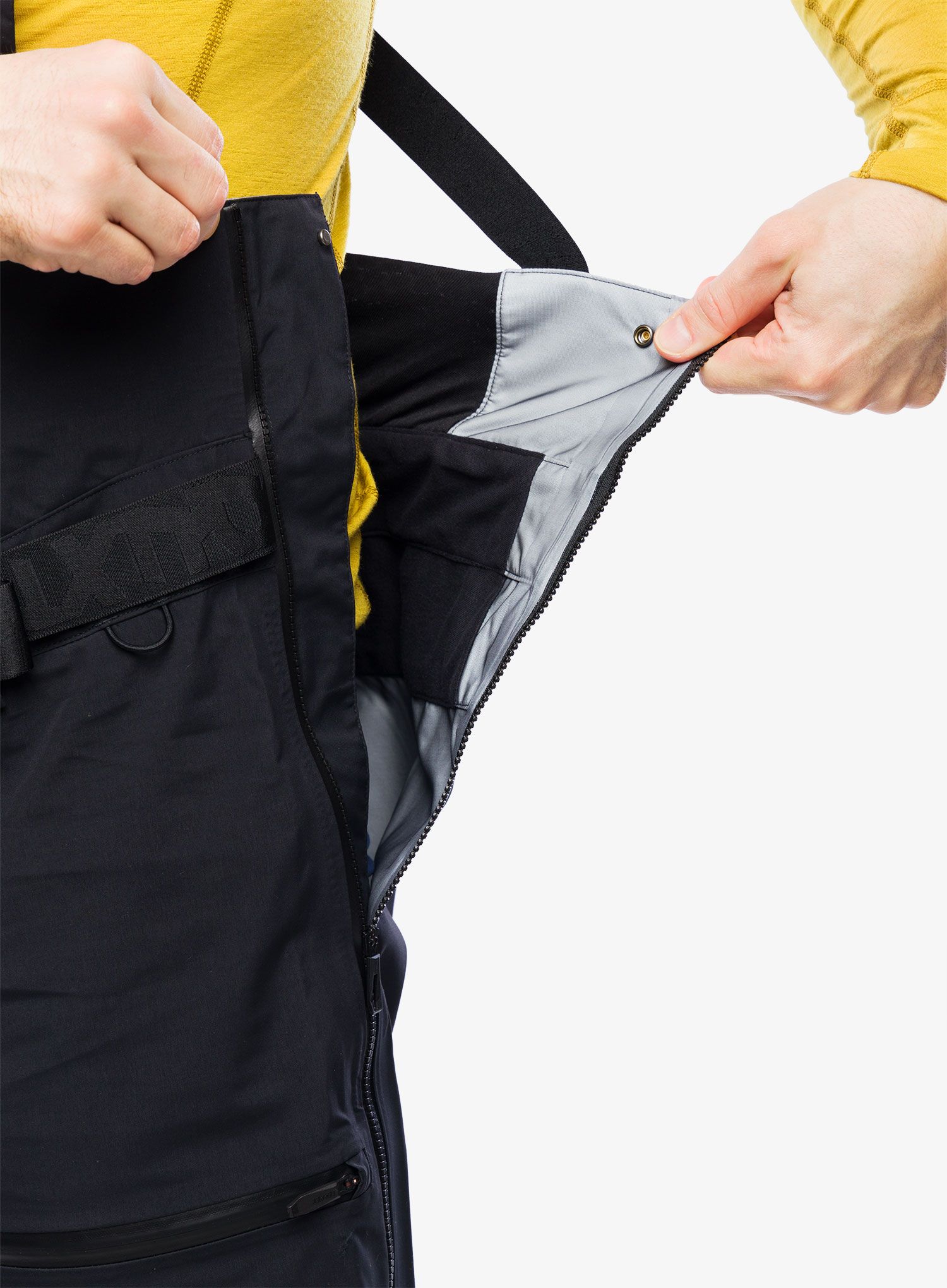 Skialpové kalhoty adidas TERREX Techrock 3L GORE-TEX Bib Pants - black