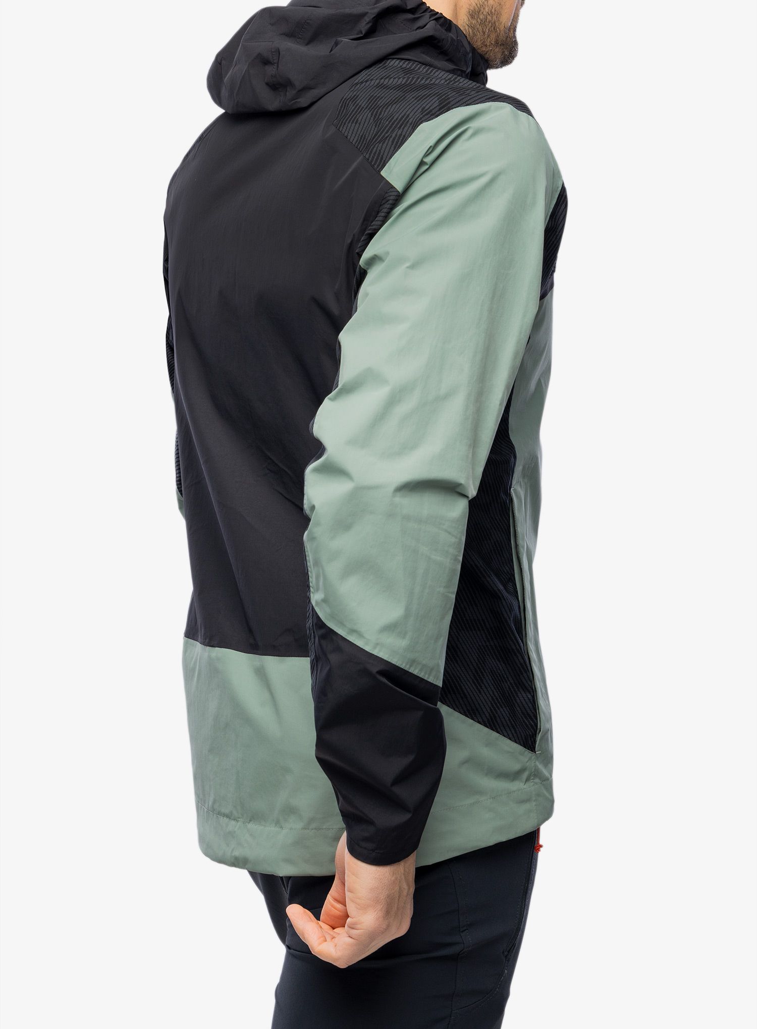 Bunda do deště adidas TERREX Xperior Hybrid RAIN.RDY Jacket - silver green/black