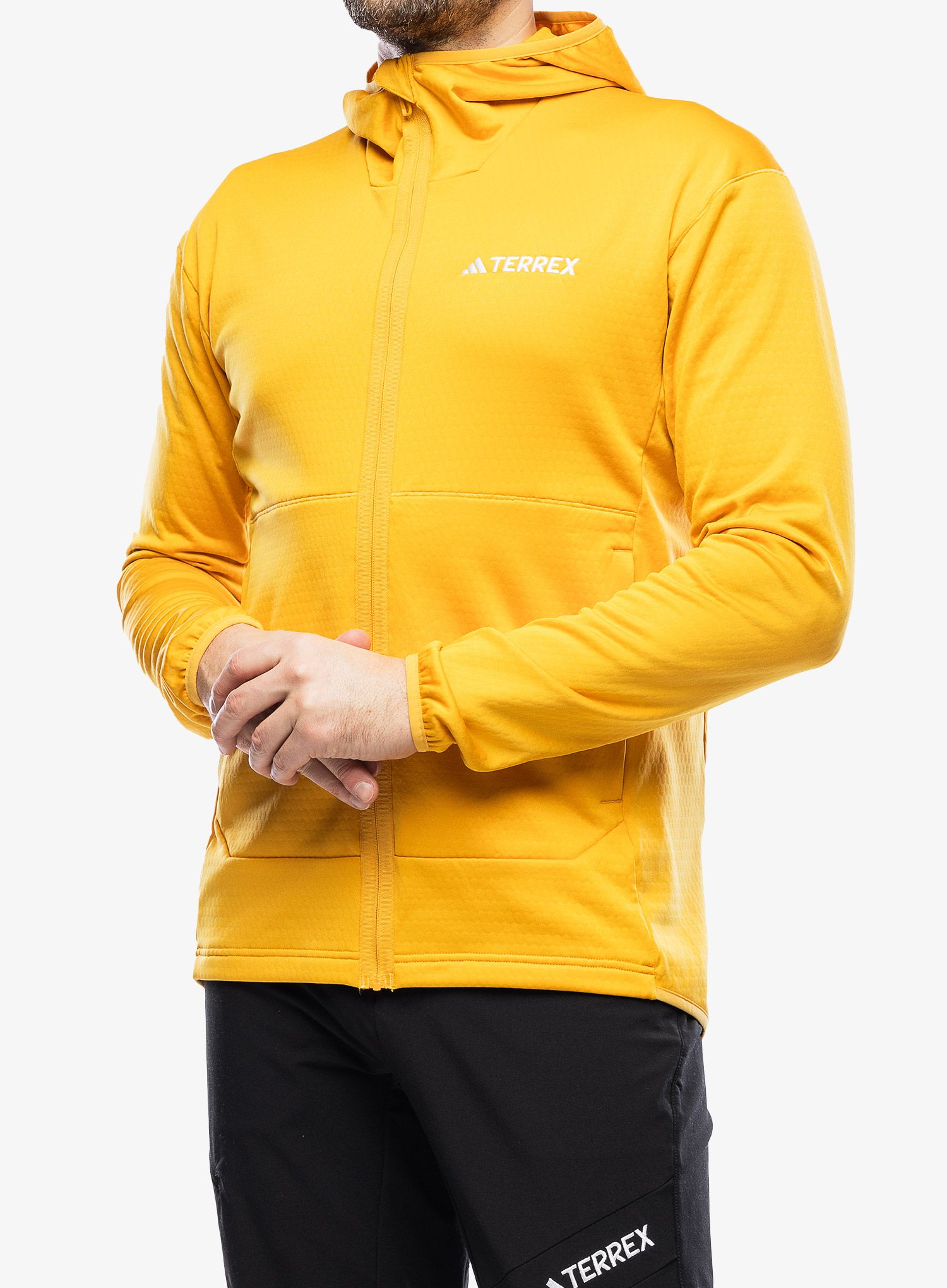 Outdoor mikina pánská adidas TERREX Xperior Light Fleece Hooded Jacket - preyel
