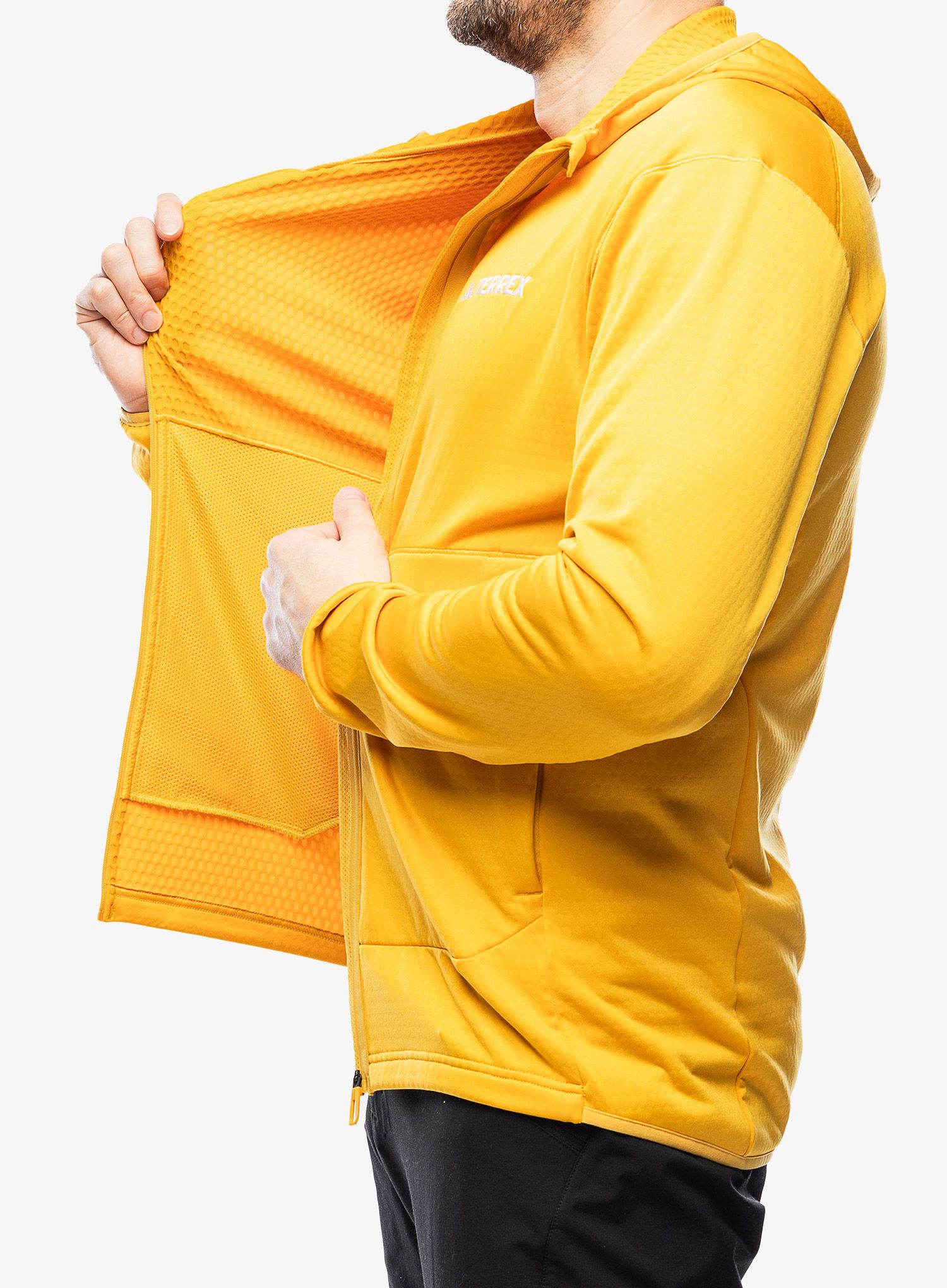 Outdoor mikina pánská adidas TERREX Xperior Light Fleece Hooded Jacket - preyel