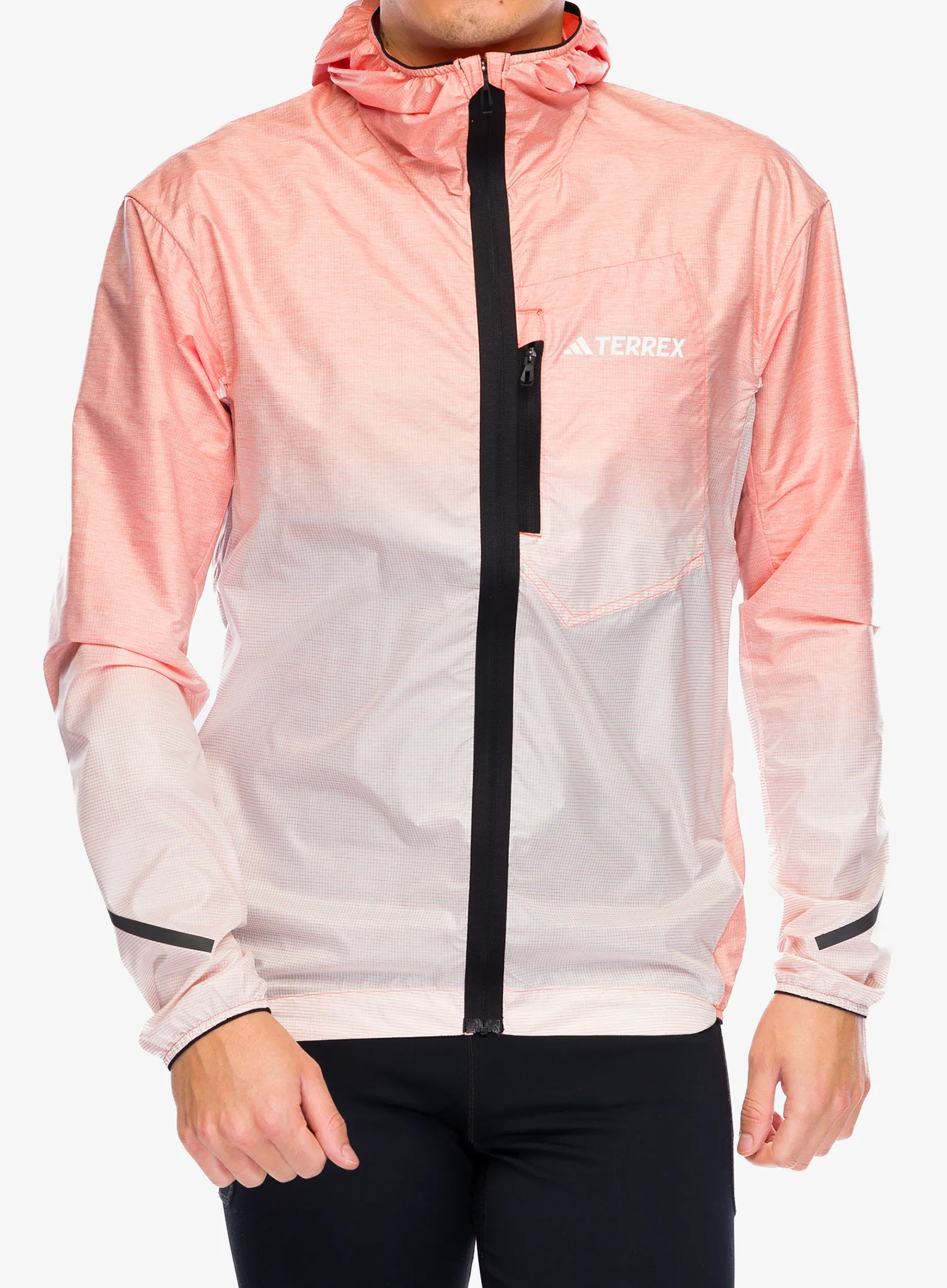 Bunda na běhání adidas TERREX Xperior Light Windweave Jacket - semi impact orange
