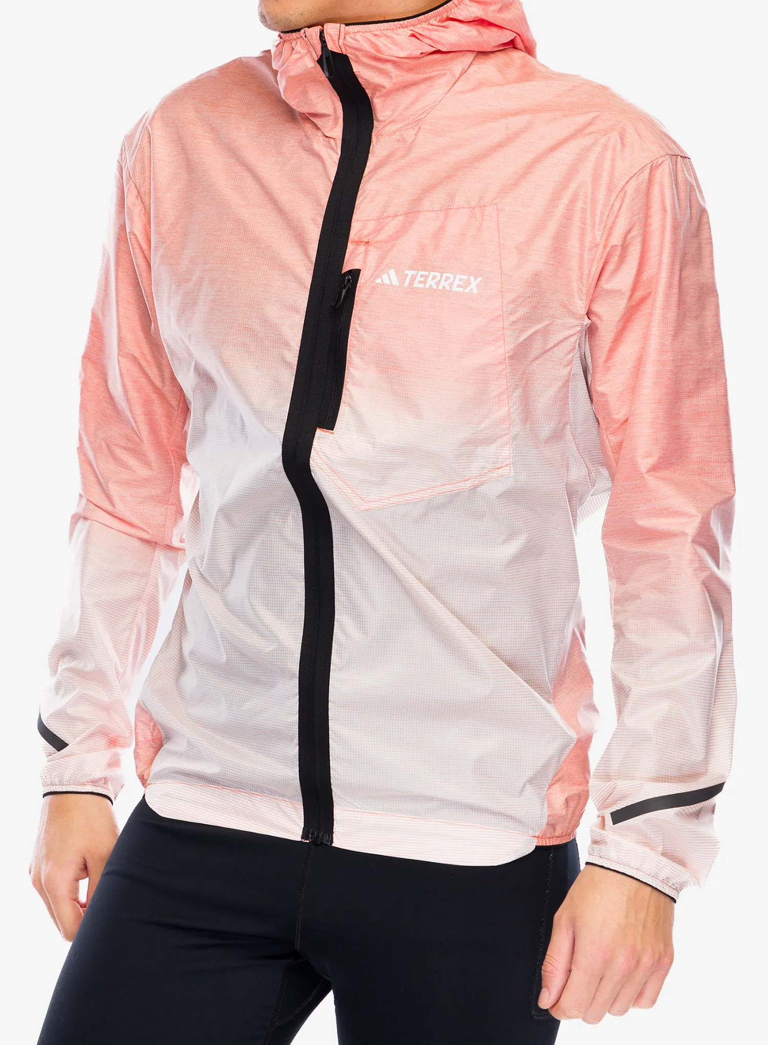 Bunda na běhání adidas TERREX Xperior Light Windweave Jacket - semi impact orange
