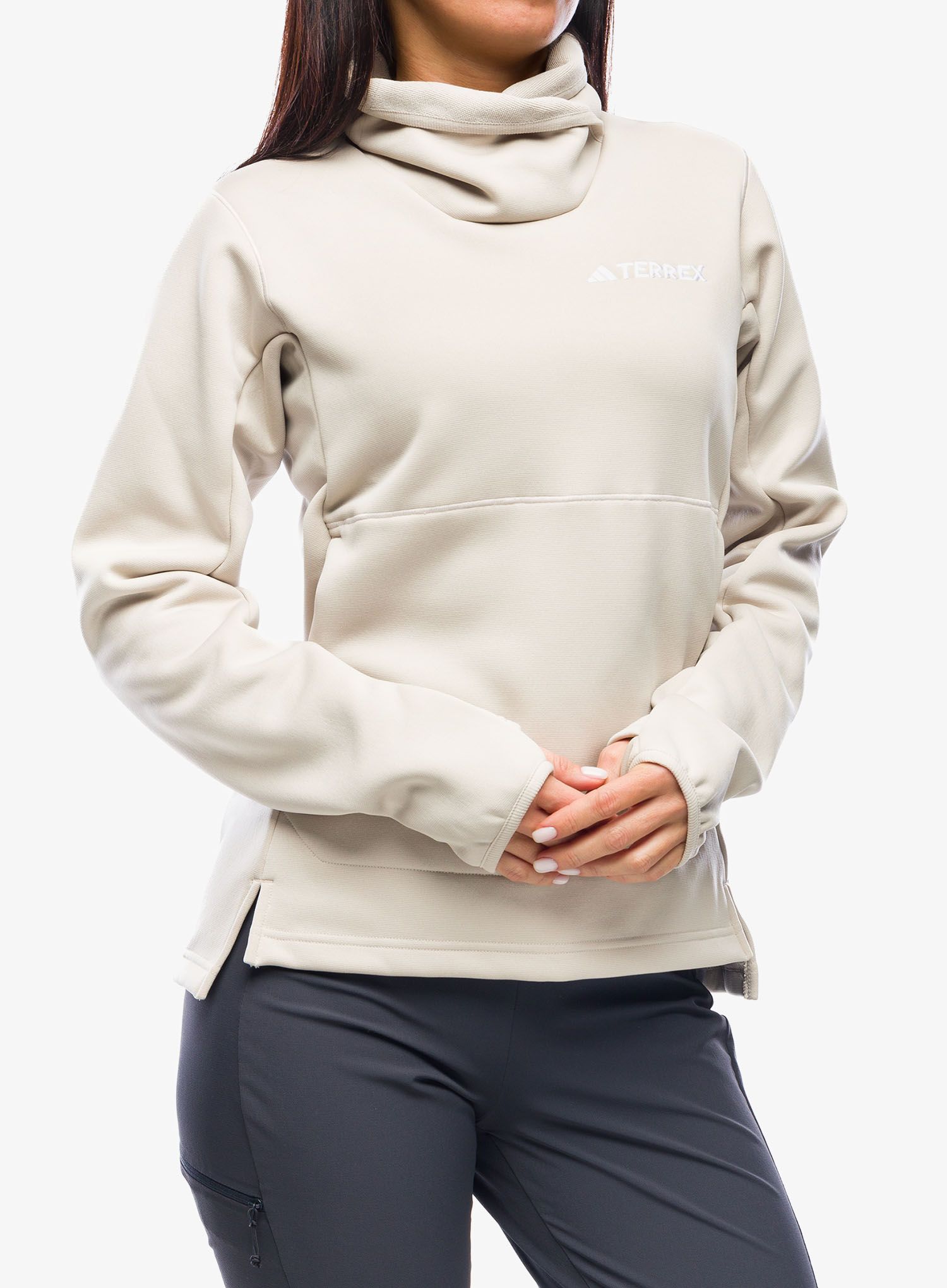 Fleece mikina dámská adidas TERREX Xperior Medium Fleece - wonder beige