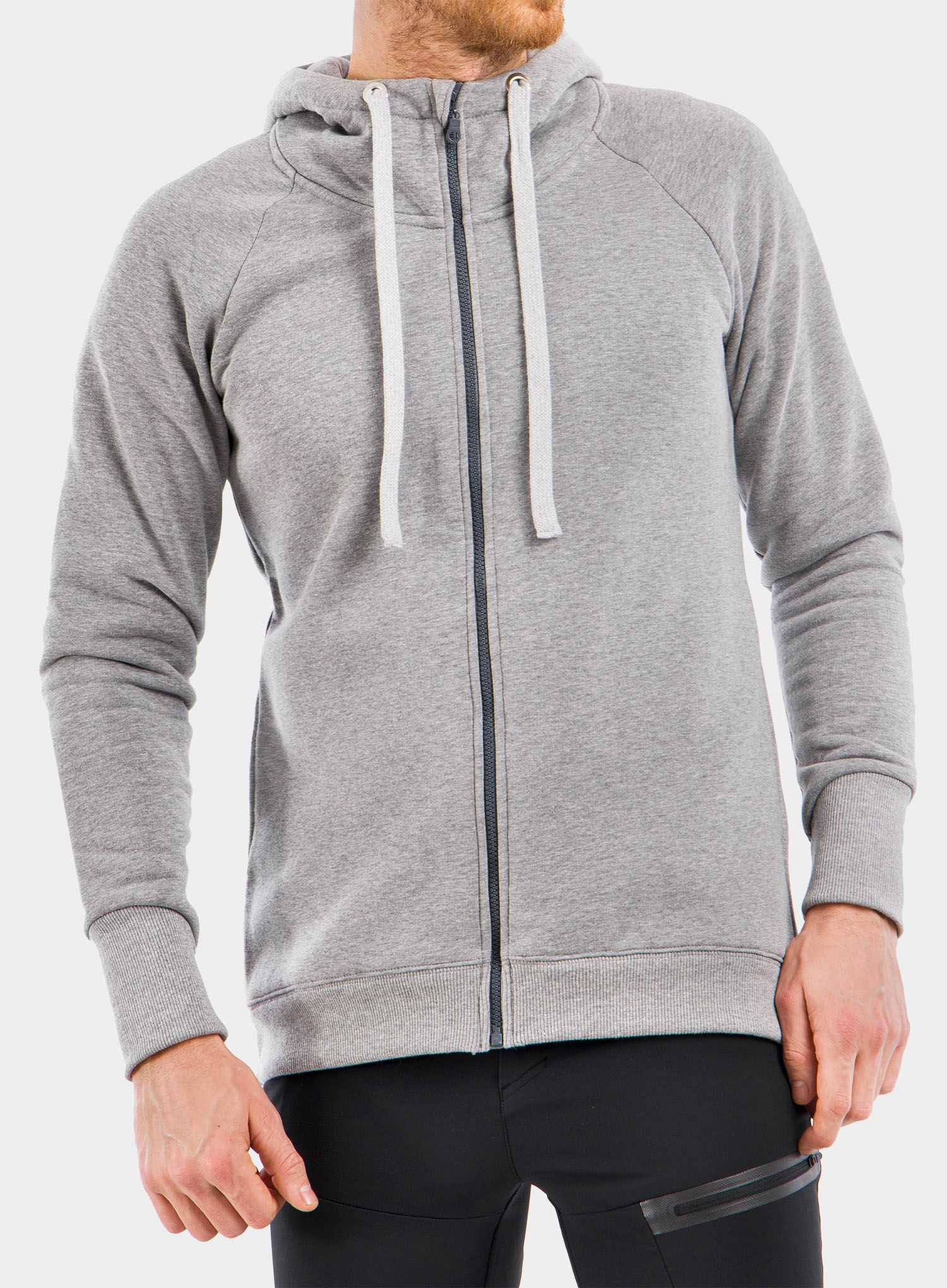 Mikina s kapucí Majesty Super Zip Hoodie - grey