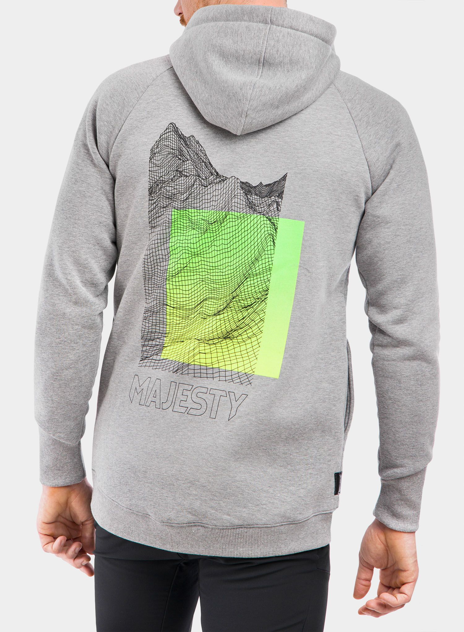 Mikina s kapucí Majesty Super Zip Hoodie - grey